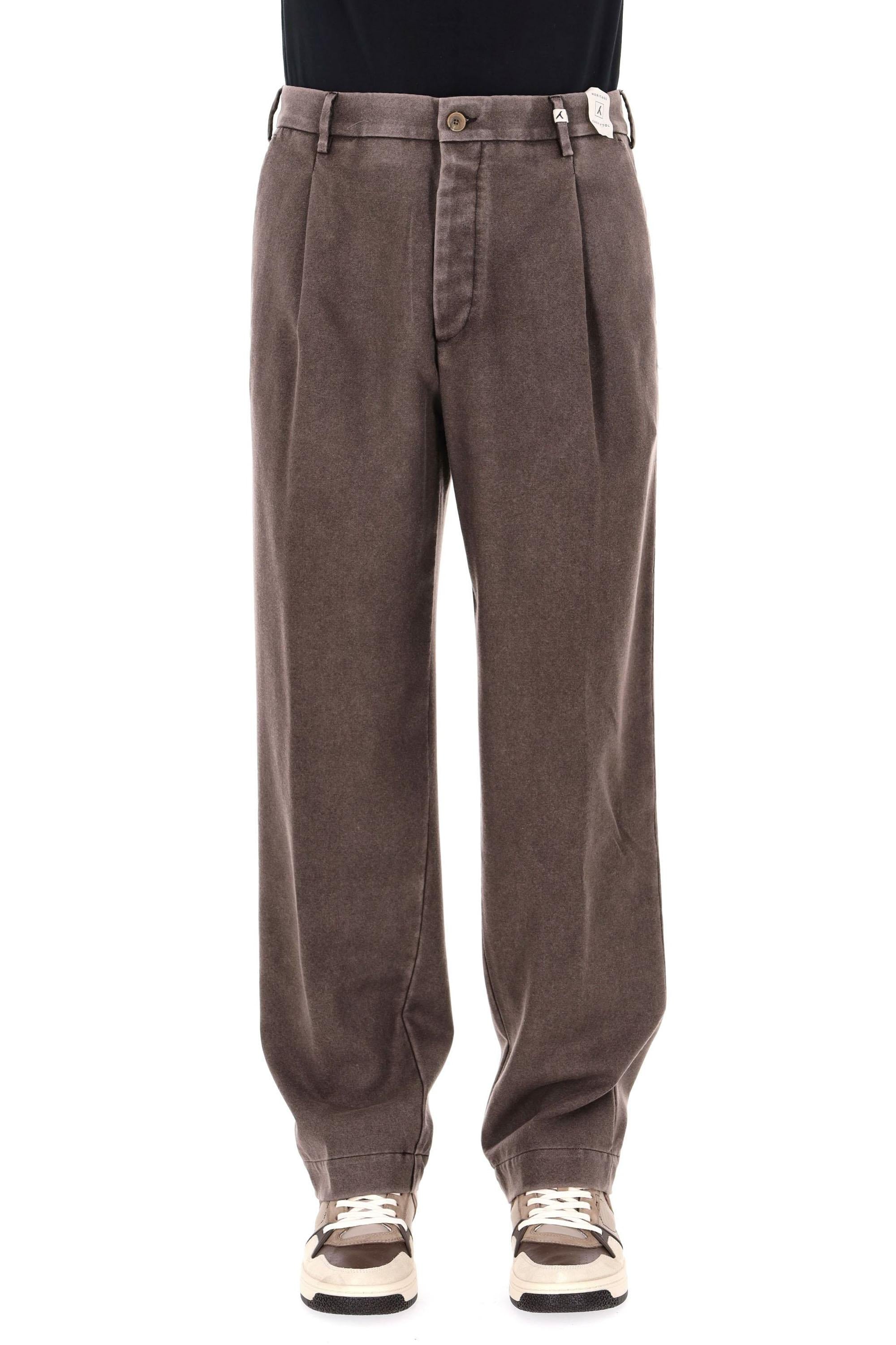 Myths Pantalone in lana vergine delavé mod. Ade-P over fit 25WM23L 102/2 81