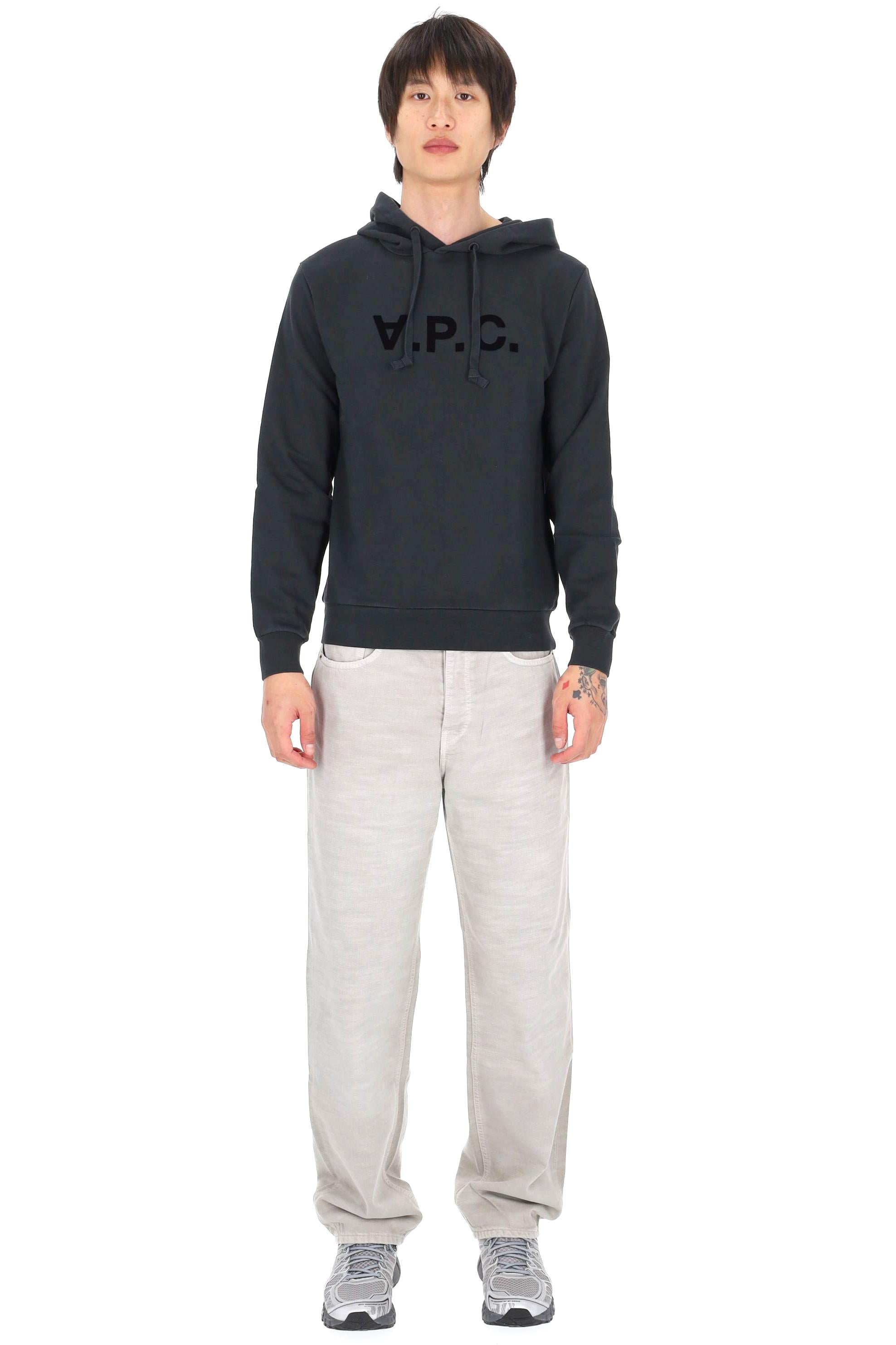 A.P.C. Felpa in cotone grand VPC COHMC-M27908/2 TZE-NOIR/NOIR