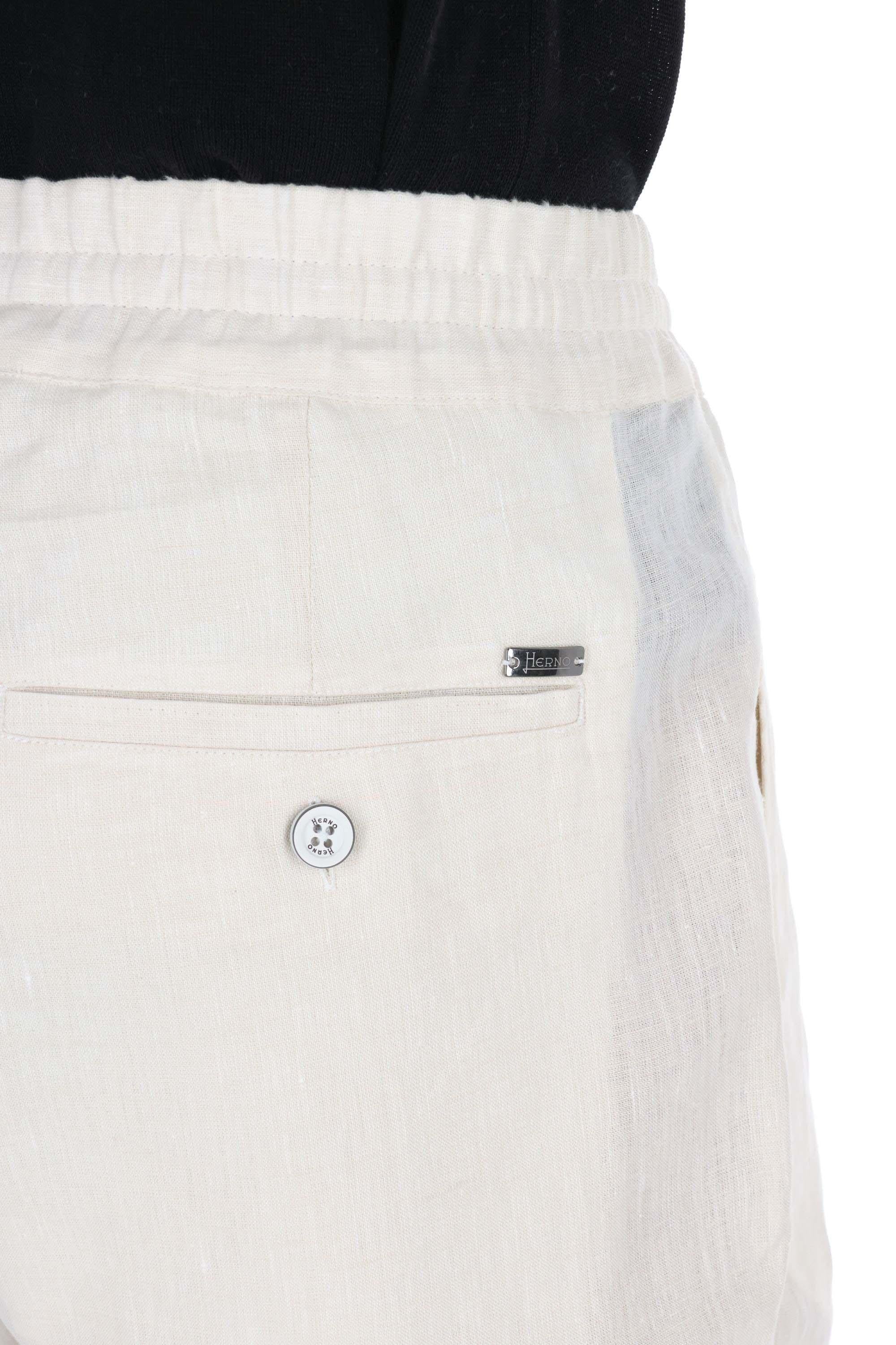 Bermuda jogger in puro lino PT000105U 1985 Herno