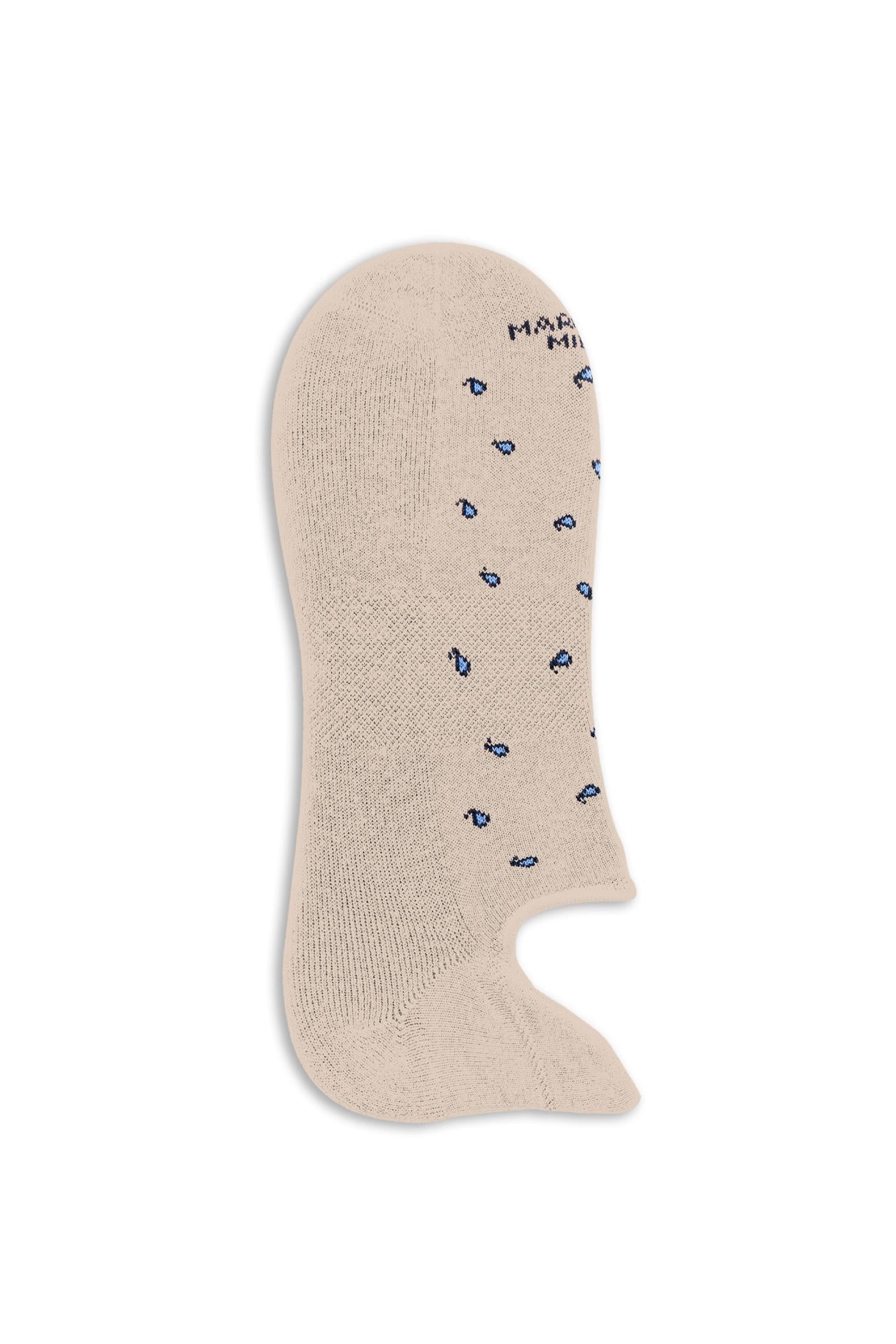 Marcoliani Calza Invisible Sneaker in cotone tiny paisley MAR4857K/3 035