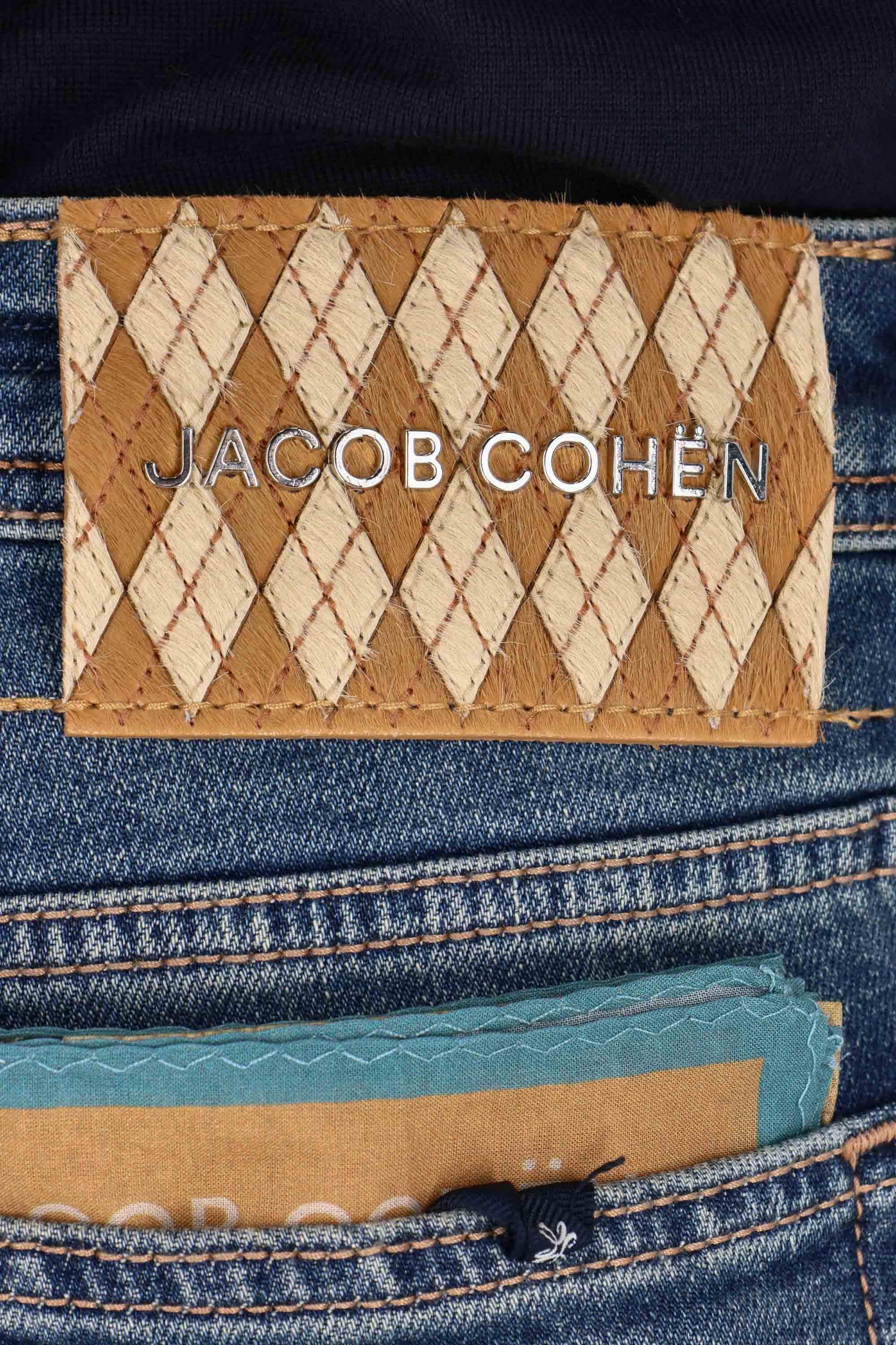 Jacob Cohen Jeans comfort etichetta geometrica cavallino Scott fit JUM_QM015-040-S4289 200D