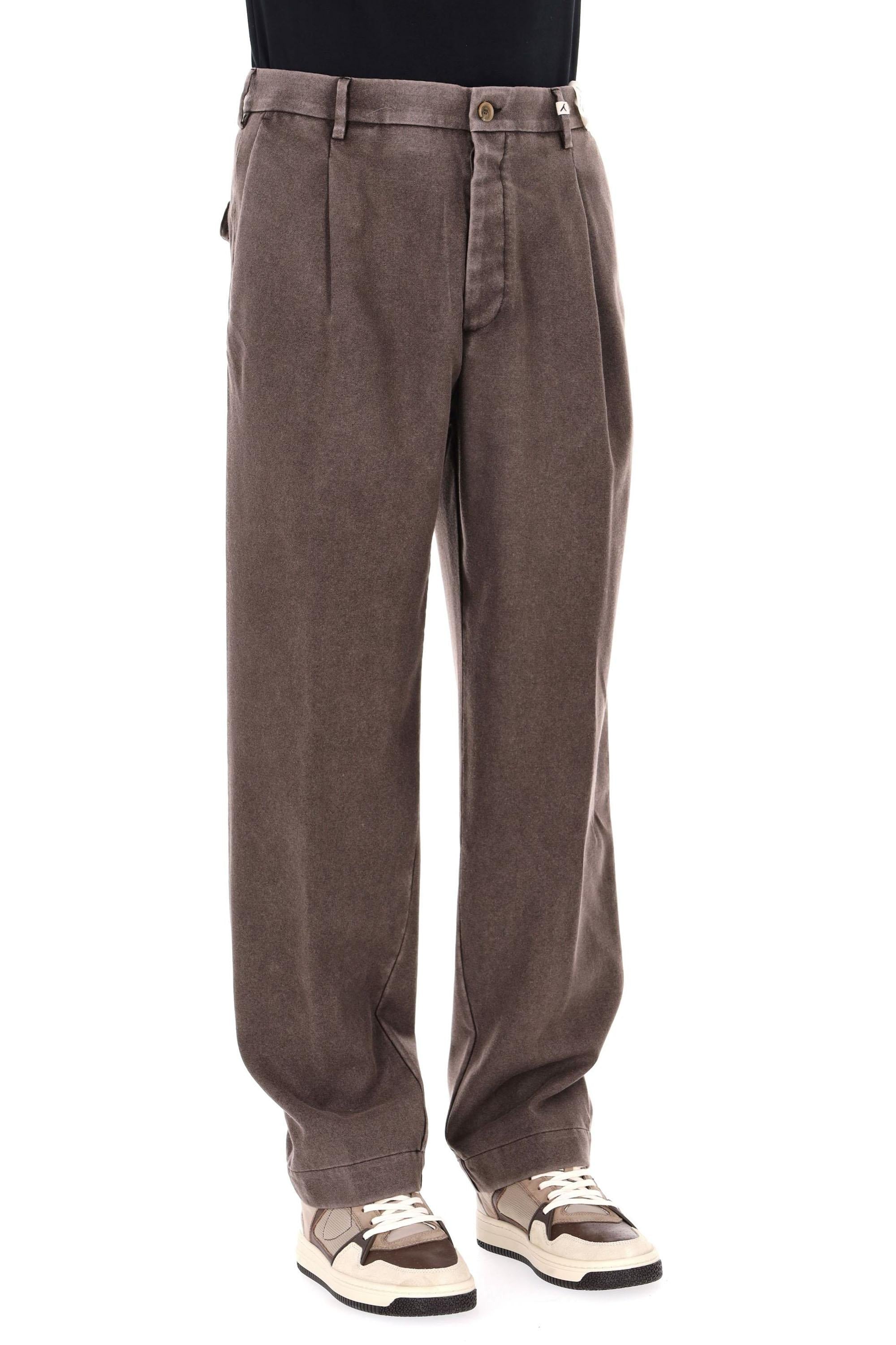 Myths Pantalone in lana vergine delavé mod. Ade-P over fit 25WM23L 102/2 81