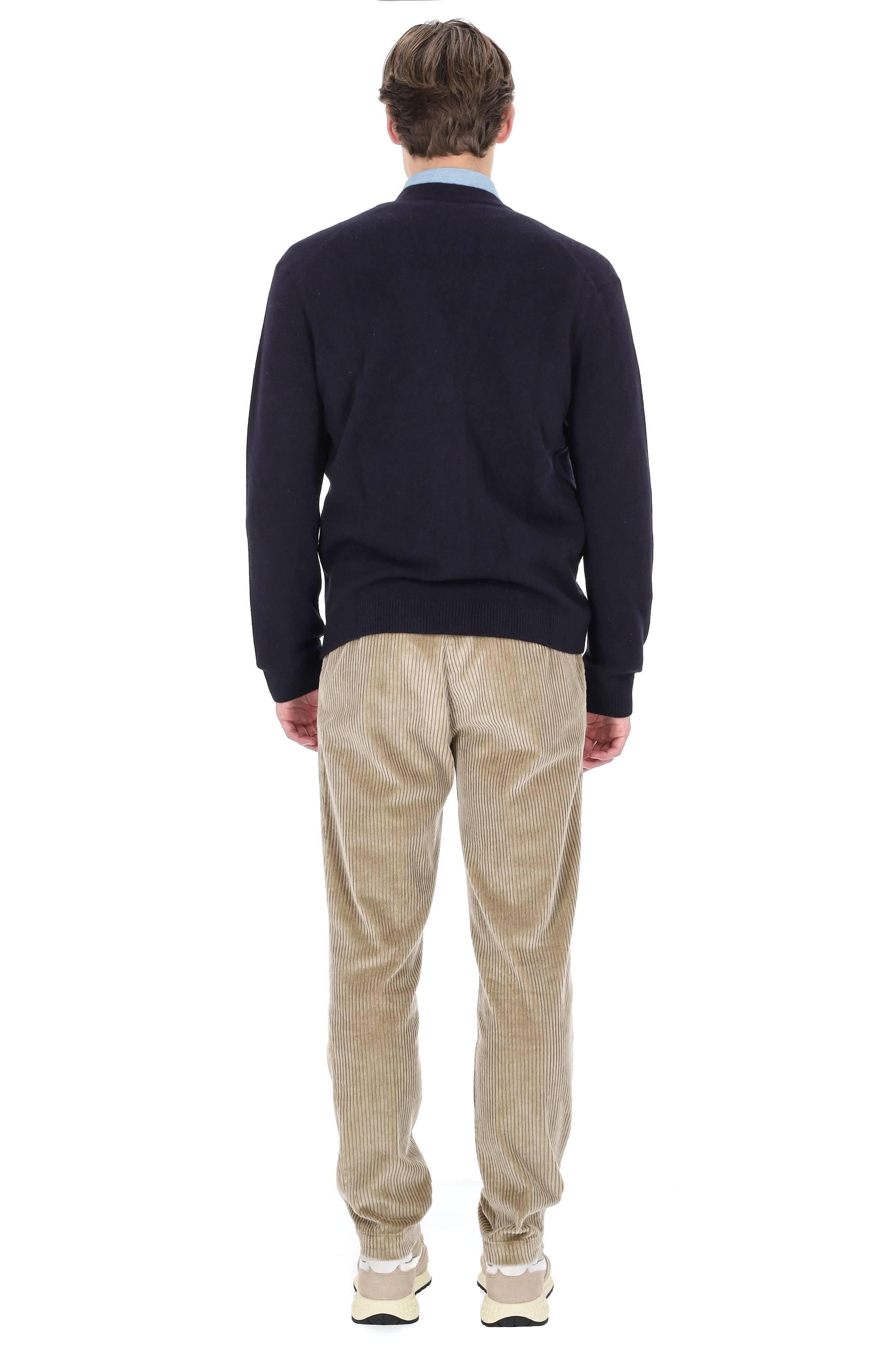 Maison Kitsuné Cardigan fox in lana comfort fit PM00502KT1006 0413