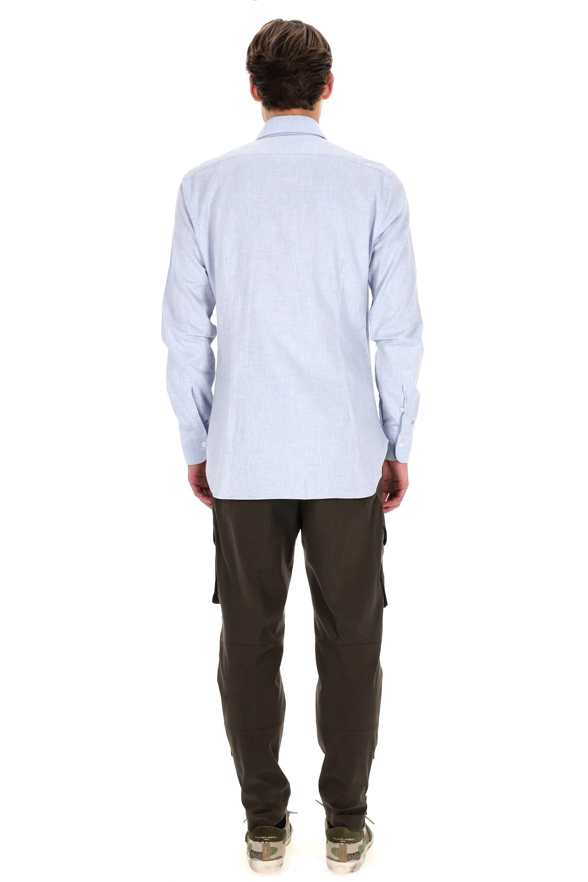 Barba Camicia sartoriale in morbida flanella linea Culto K1U13P0150058.U 0002