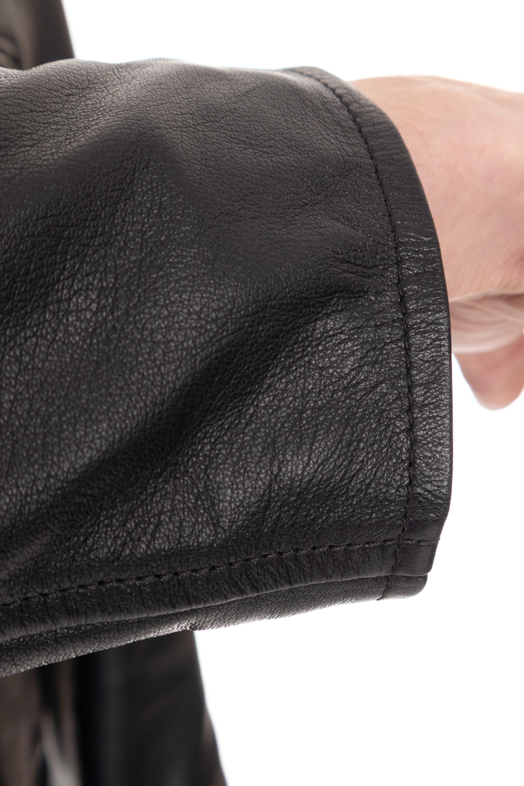 Salvatore Santoro Bomber in nappa supersoft 46515-U BLACK
