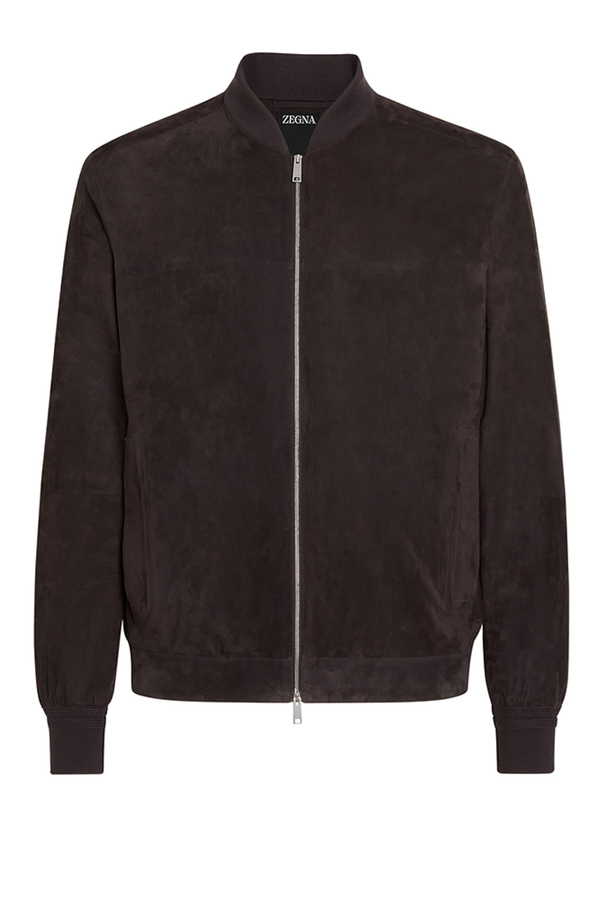 Bomber in camoscio collo baseball UDPVMA7-D169/2 M09 Zegna