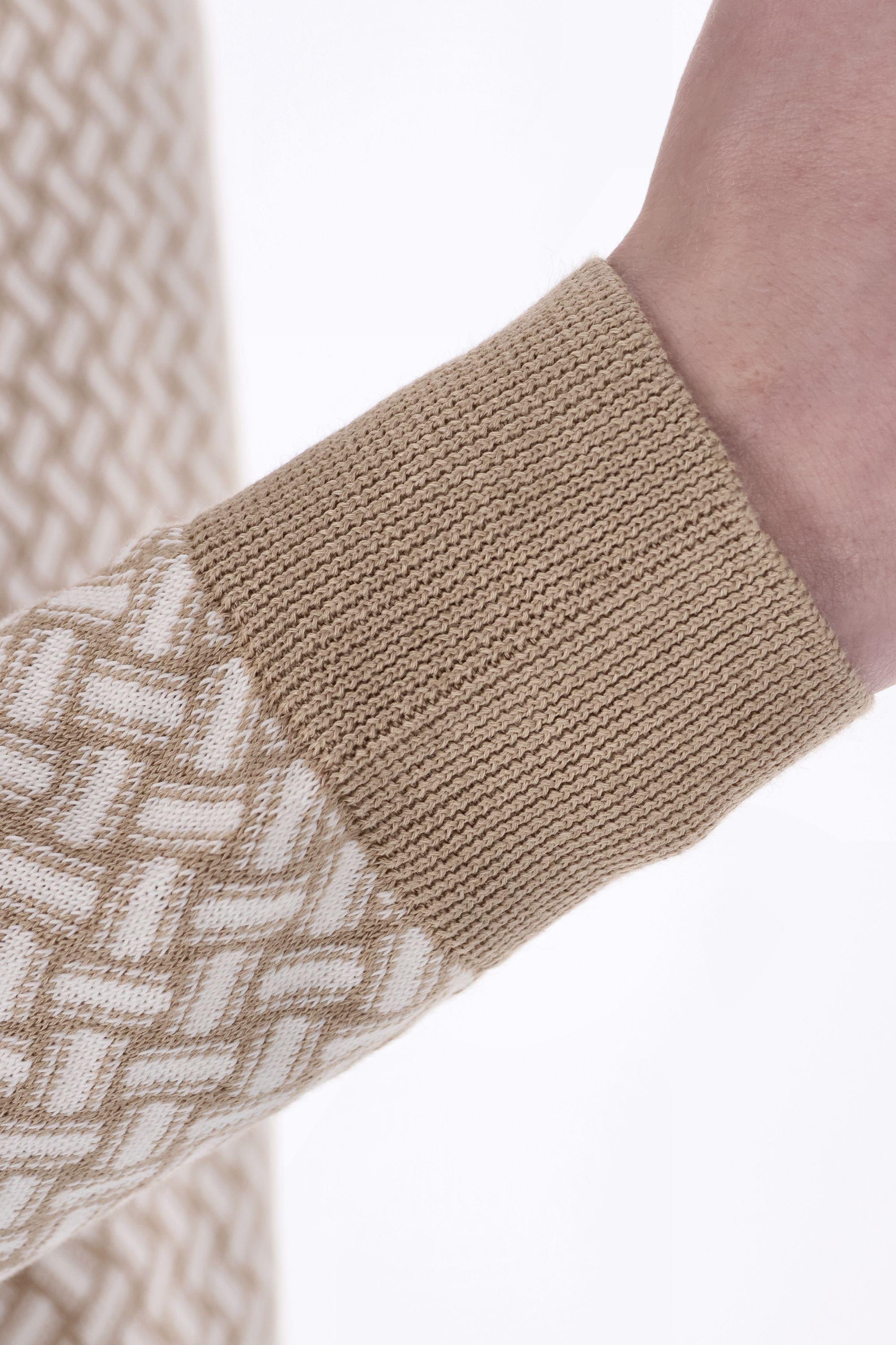 Drumohr Maglia girocollo biscottino in cotone-lino D9LZ113N-7 B39