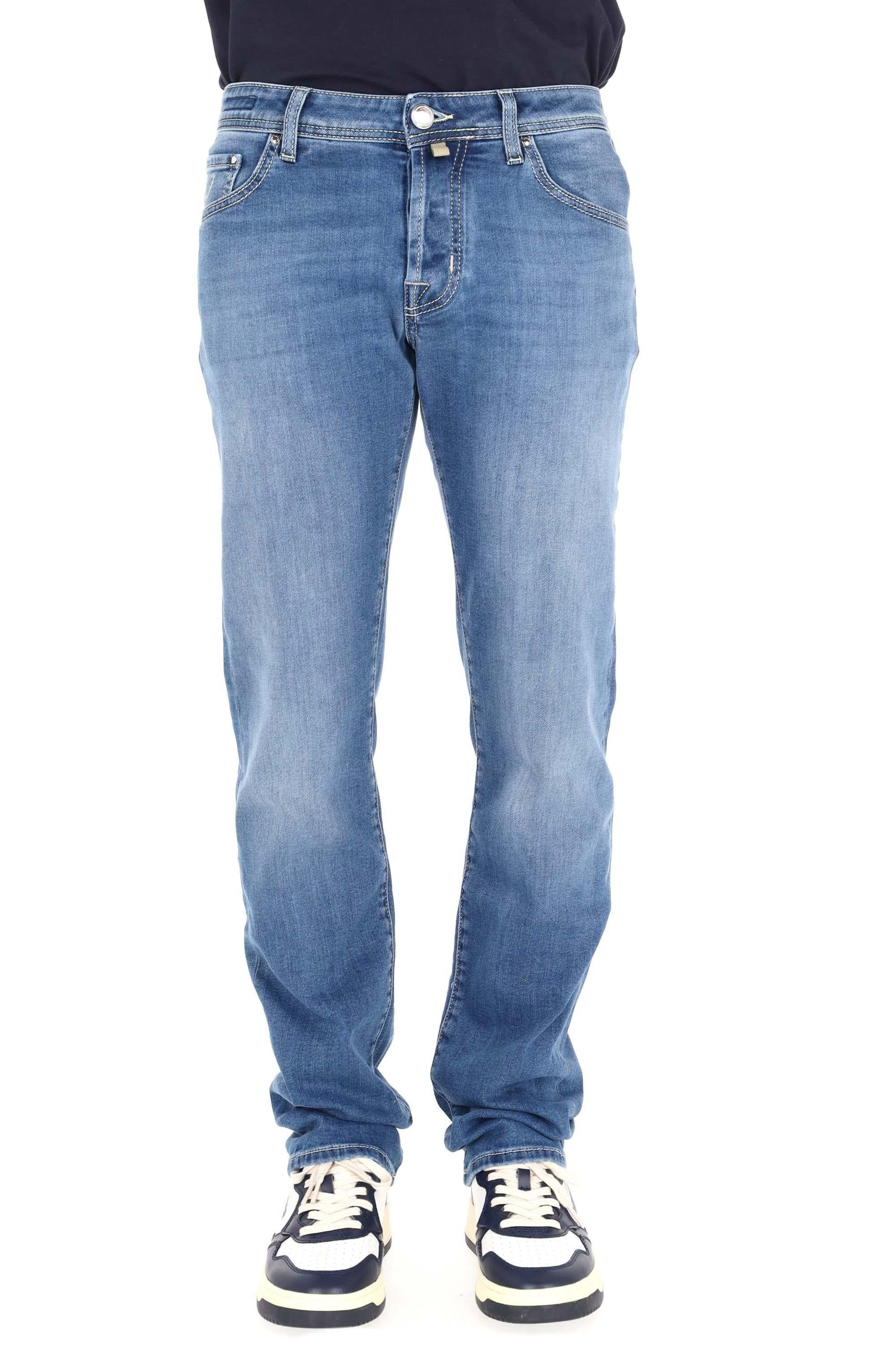 Jacob Cohen Jeans comfort etichetta verde cavallino intarsiato Nick fit QE006-040-P3621 200D