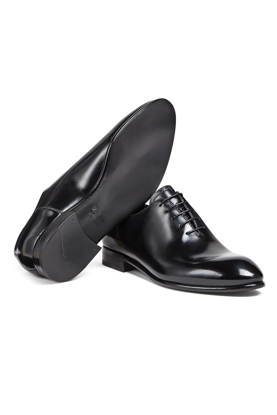 Zegna Scarpa Oxford da sera in pelle lucidata a mano mod. Vienna LHCLG_A5321Z NER