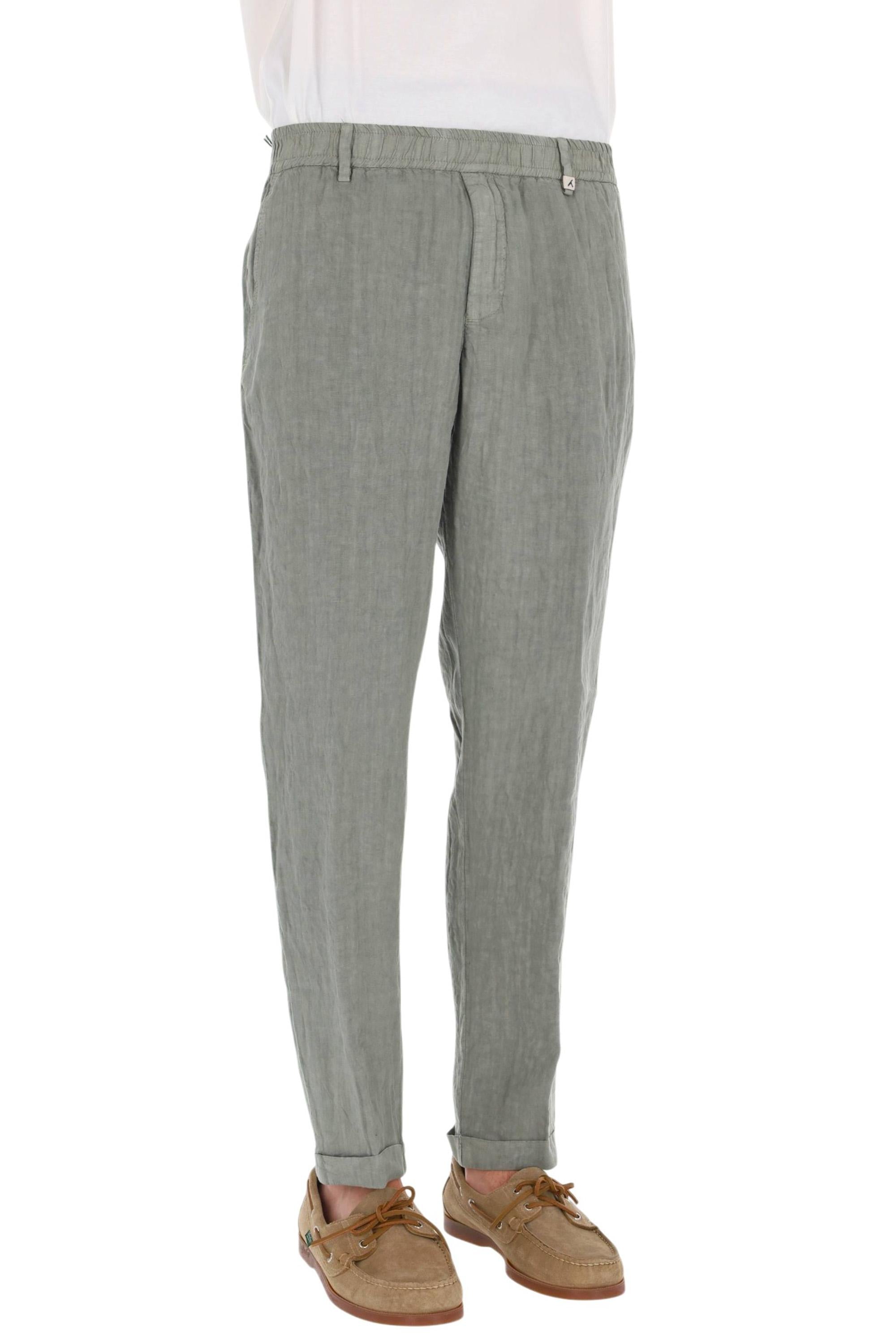 Myths Pantalone Ares in puro lino con vita elasticata 26M26L 72-2 26