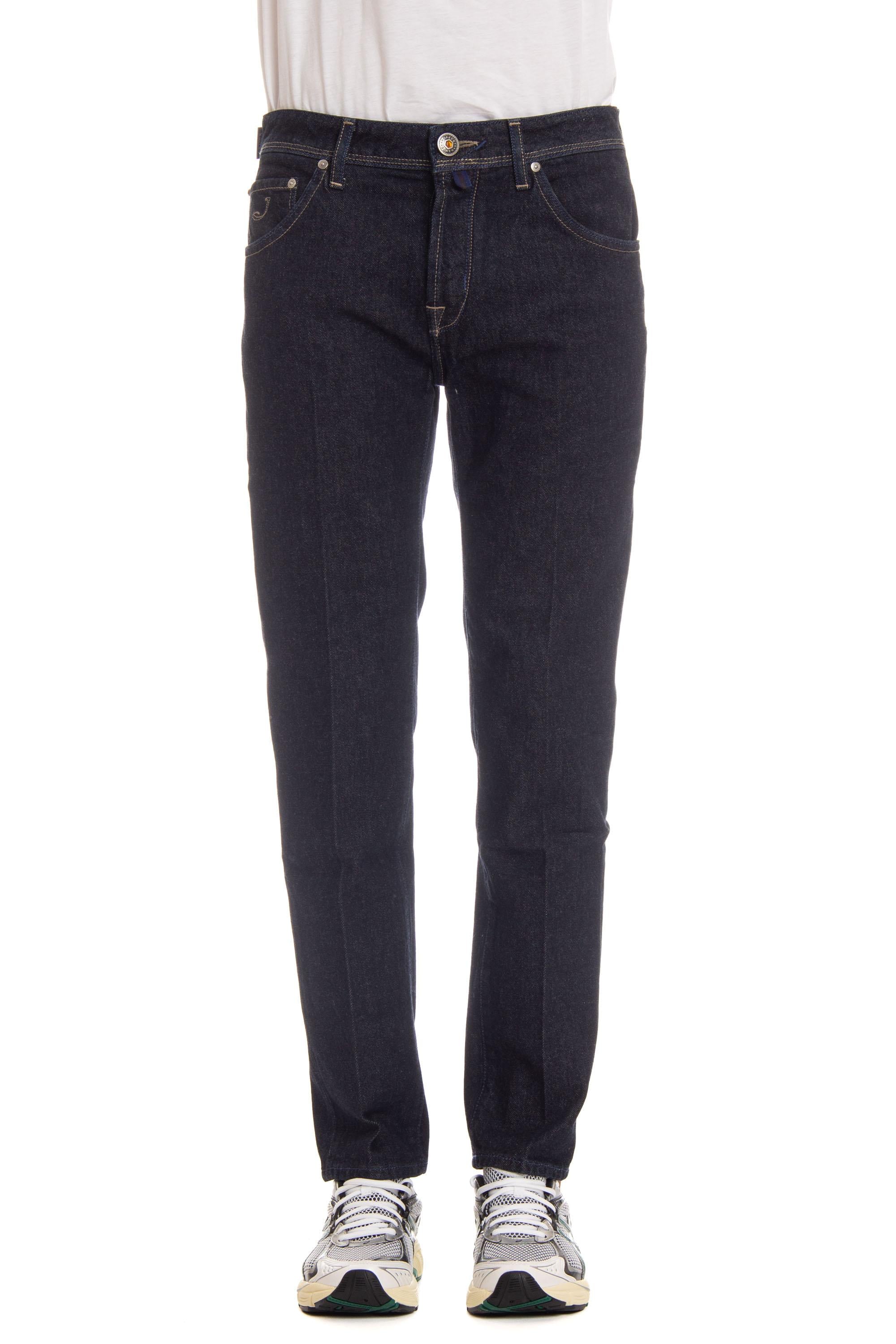 Jacob Cohen Jeans lavaggio scuro etichetta in cavallino e ambre modello Scott M15 39 S 3583 SCOTT 890D