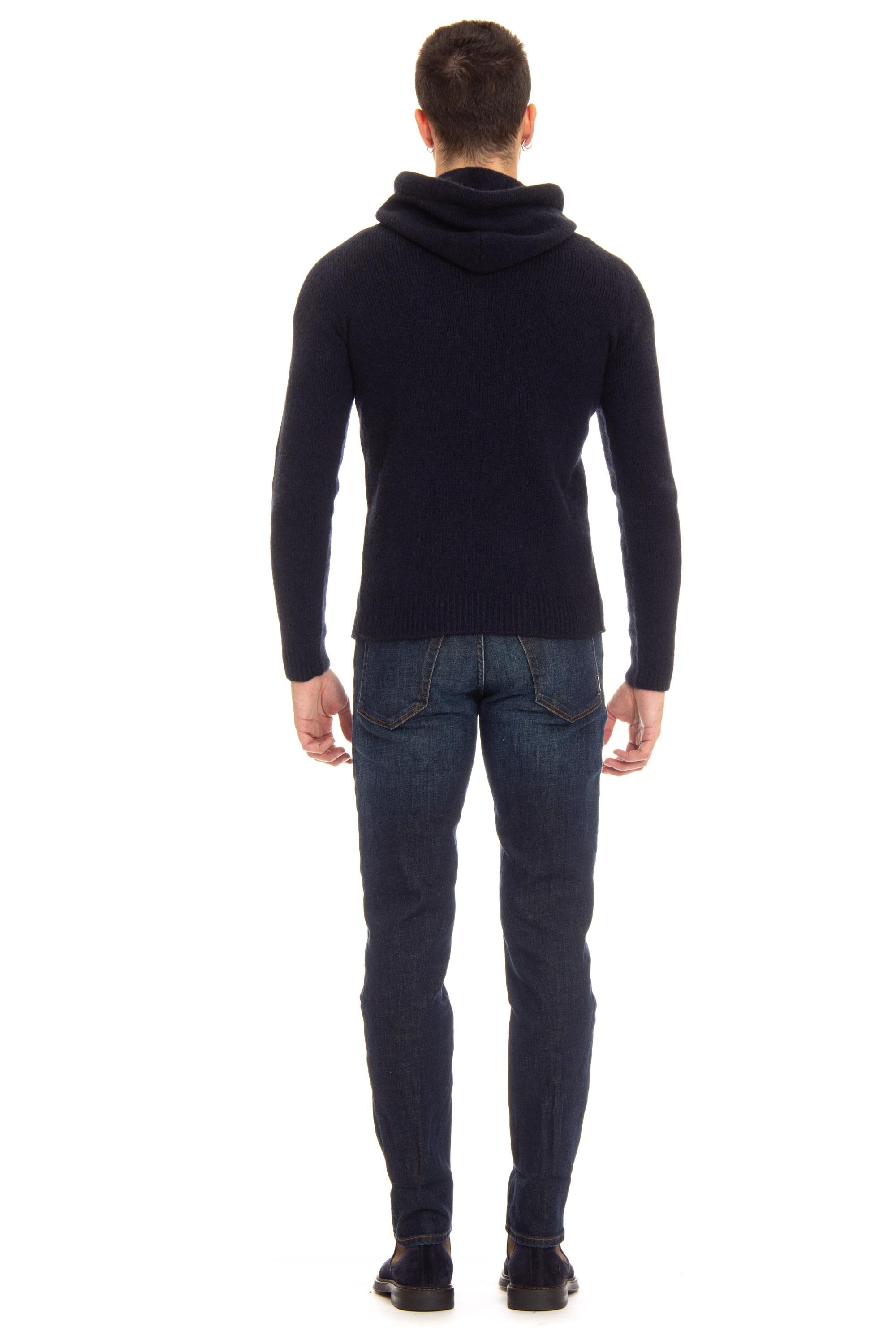 Roberto Collina Maglia in cammello con cappuccio RP40307 RP4010