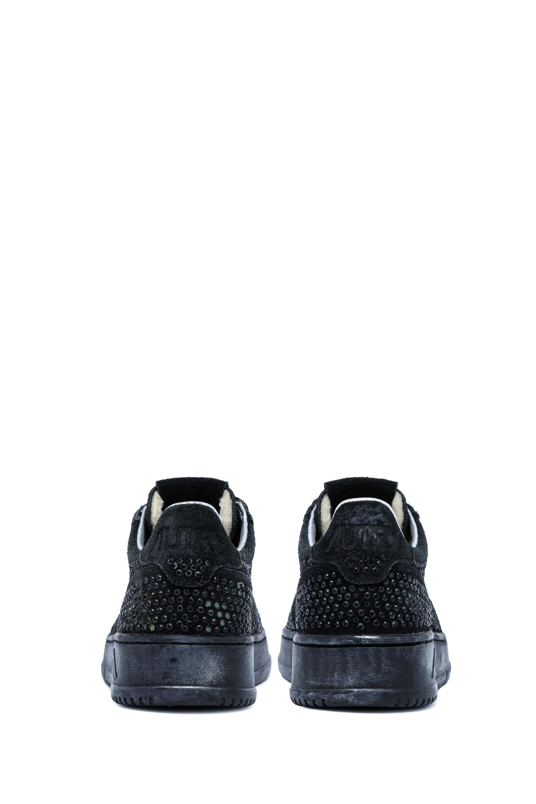 Autry Sneakers donna Medalist 'Crystal' in micro strass AULW NA02 BLACK