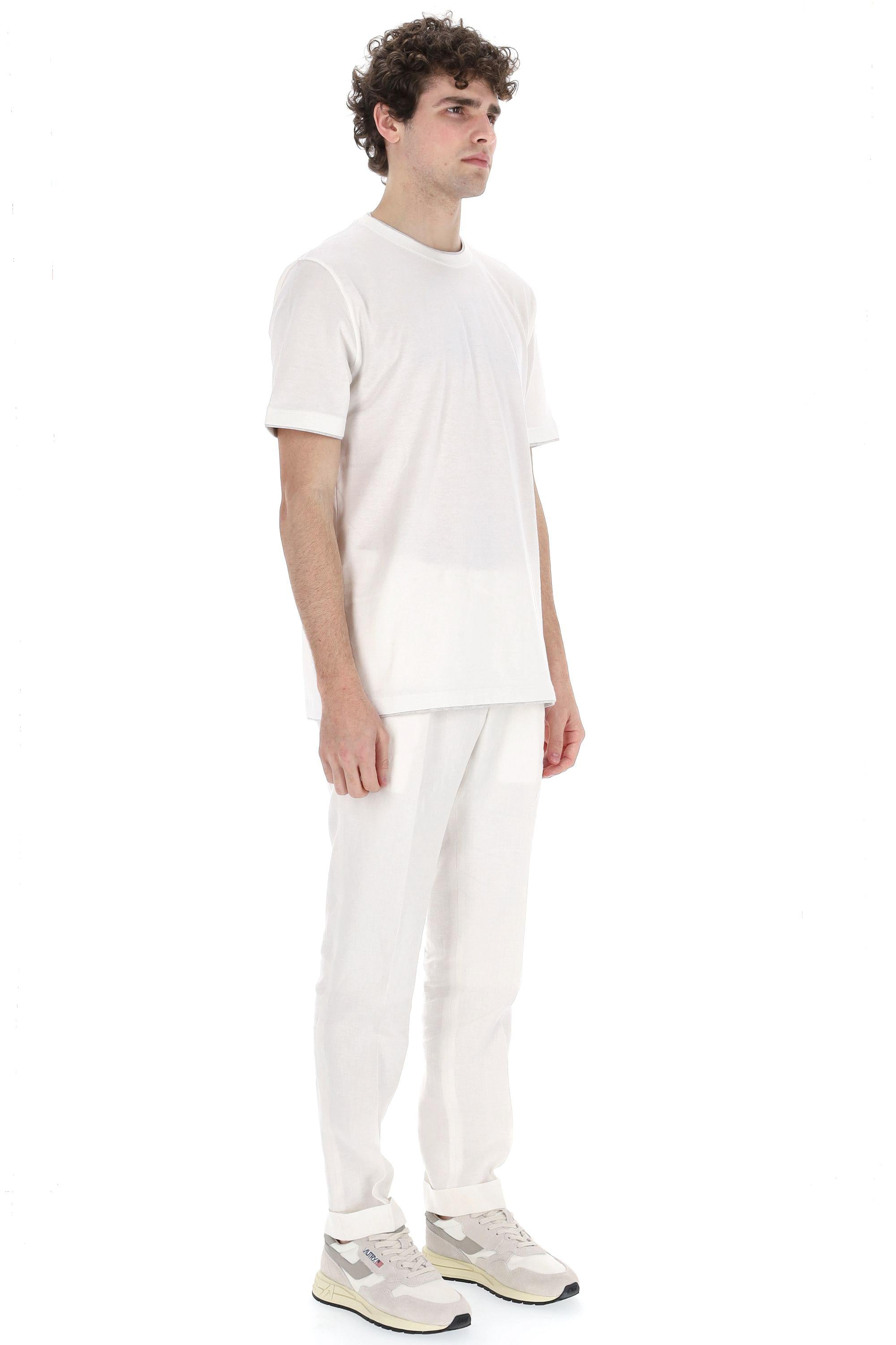 Eleventy T-shirt in cotone doppi profili X75TSHH04 TESH077 01-13