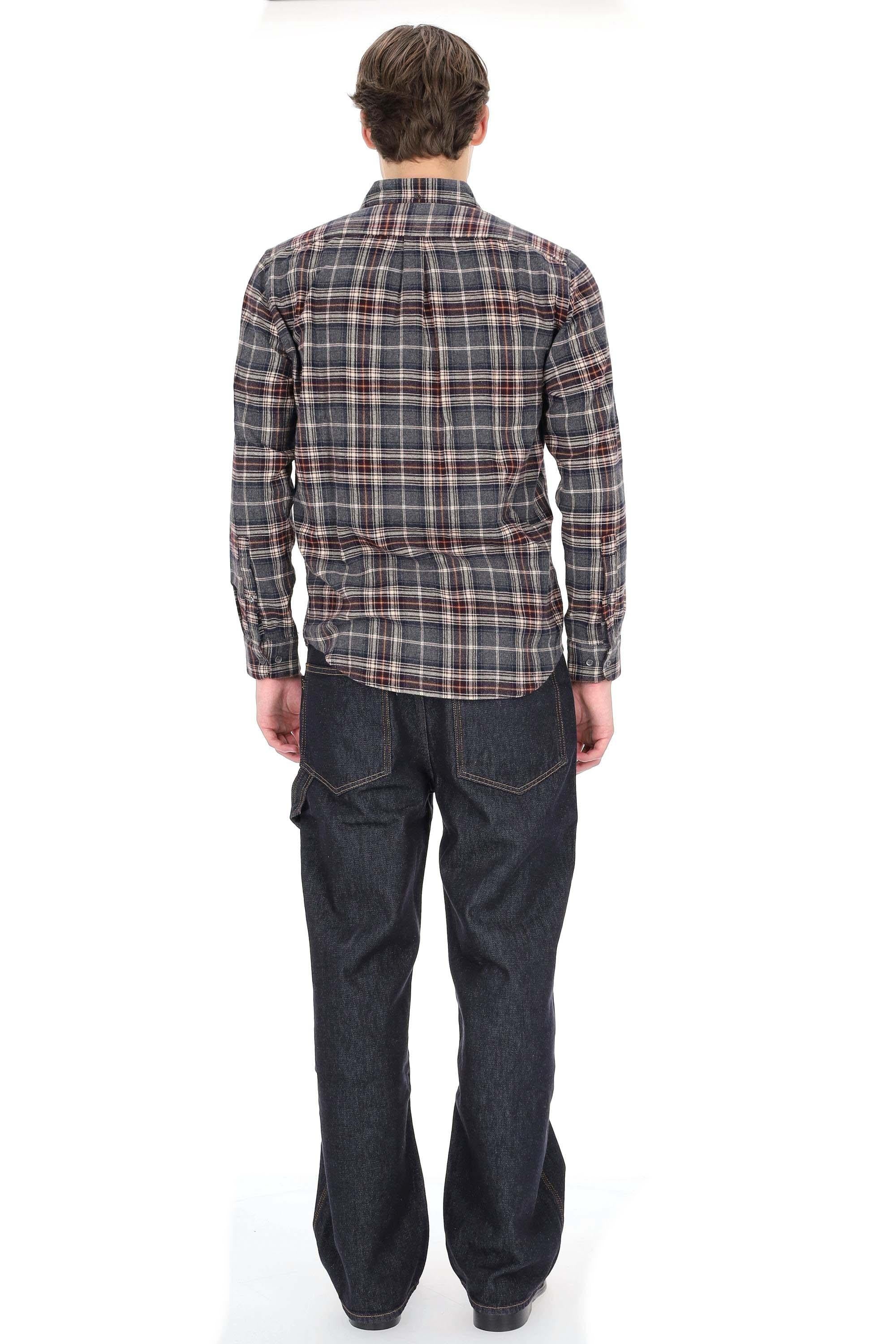 Portuguese Flannel Camicia in flanella di cotone modello Augusta 006 MLTCLR