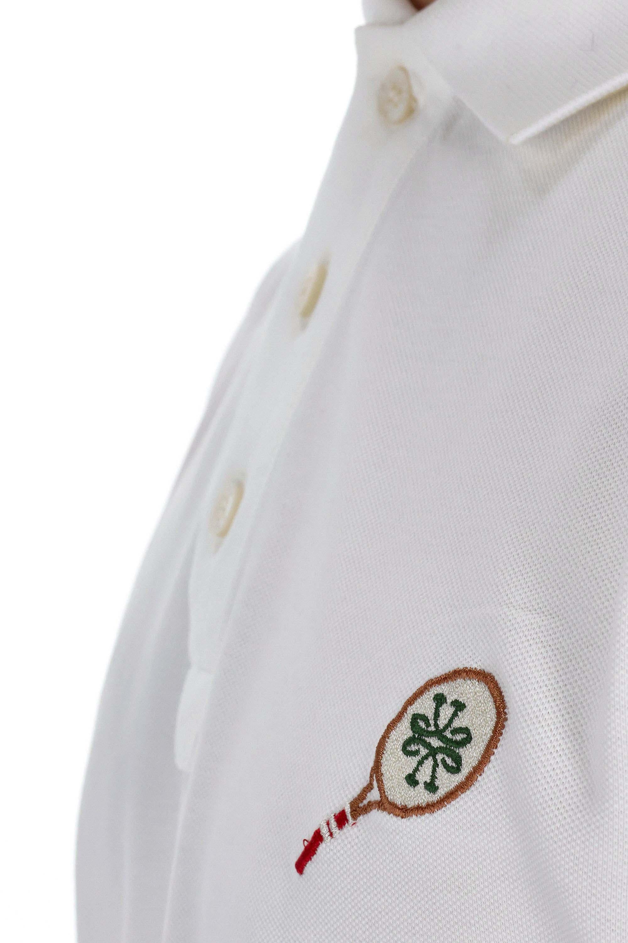 Polo in piquet di cotone linea "tennis" 80025 TE1 E2464 A00 Jacob Cohen