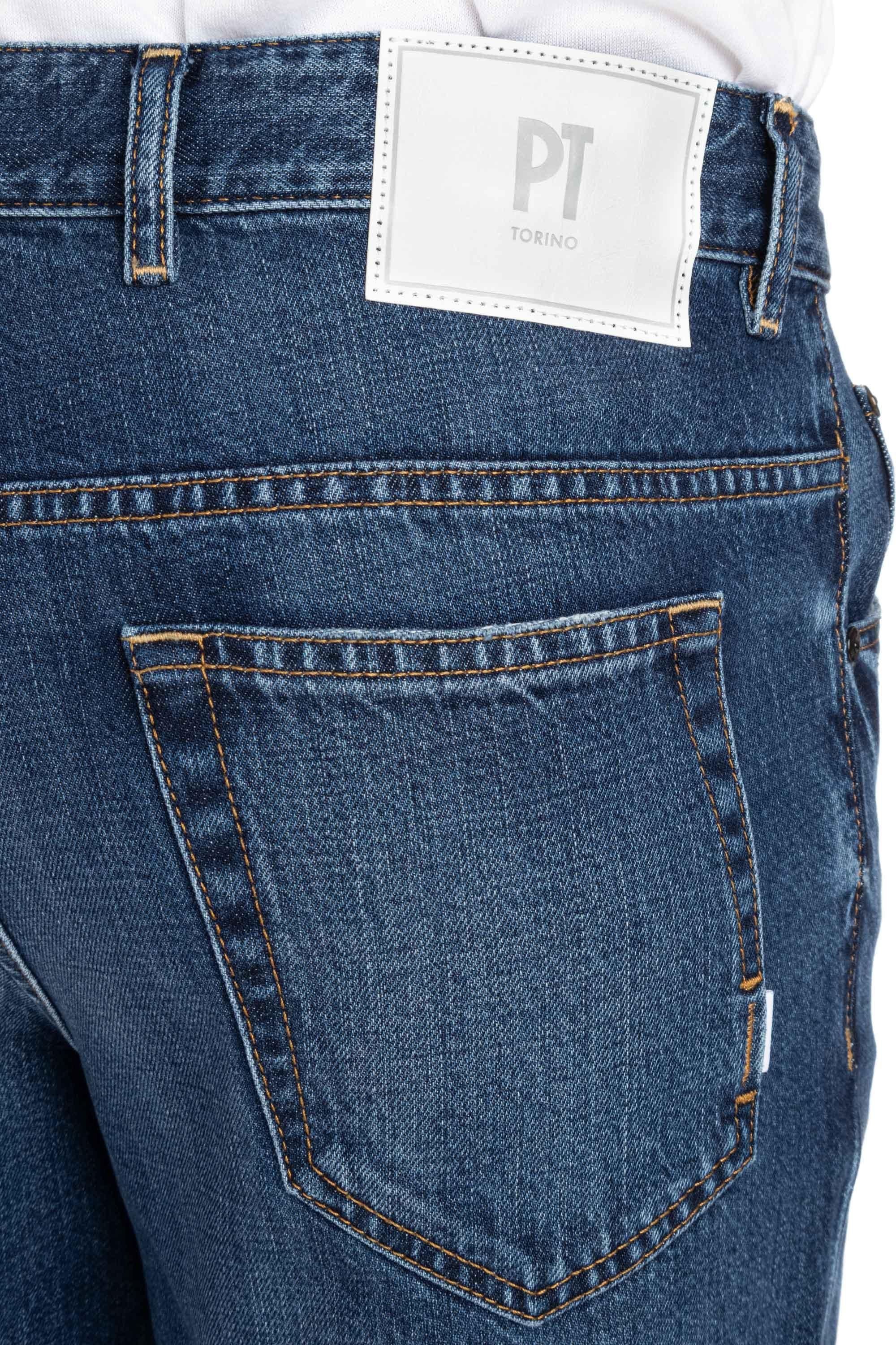 Jeans in cotone-lyocel Rebel fit RJ05B30STY OA33 MM37 PT Denim