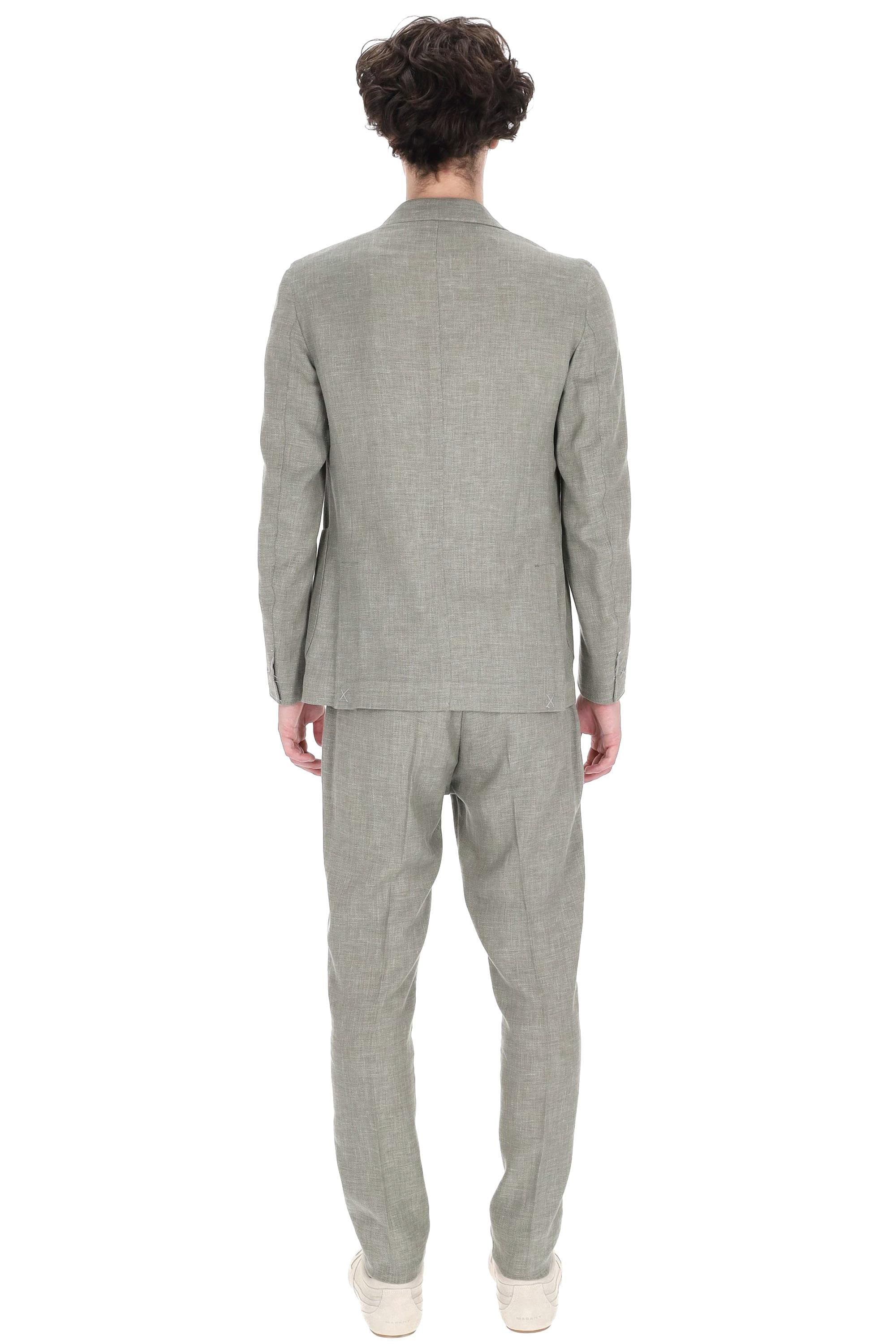 Eleventy Abito in lino-lana-seta tessuto Zegna Cross-ply M75ABUC10 TES0K024/2 07N