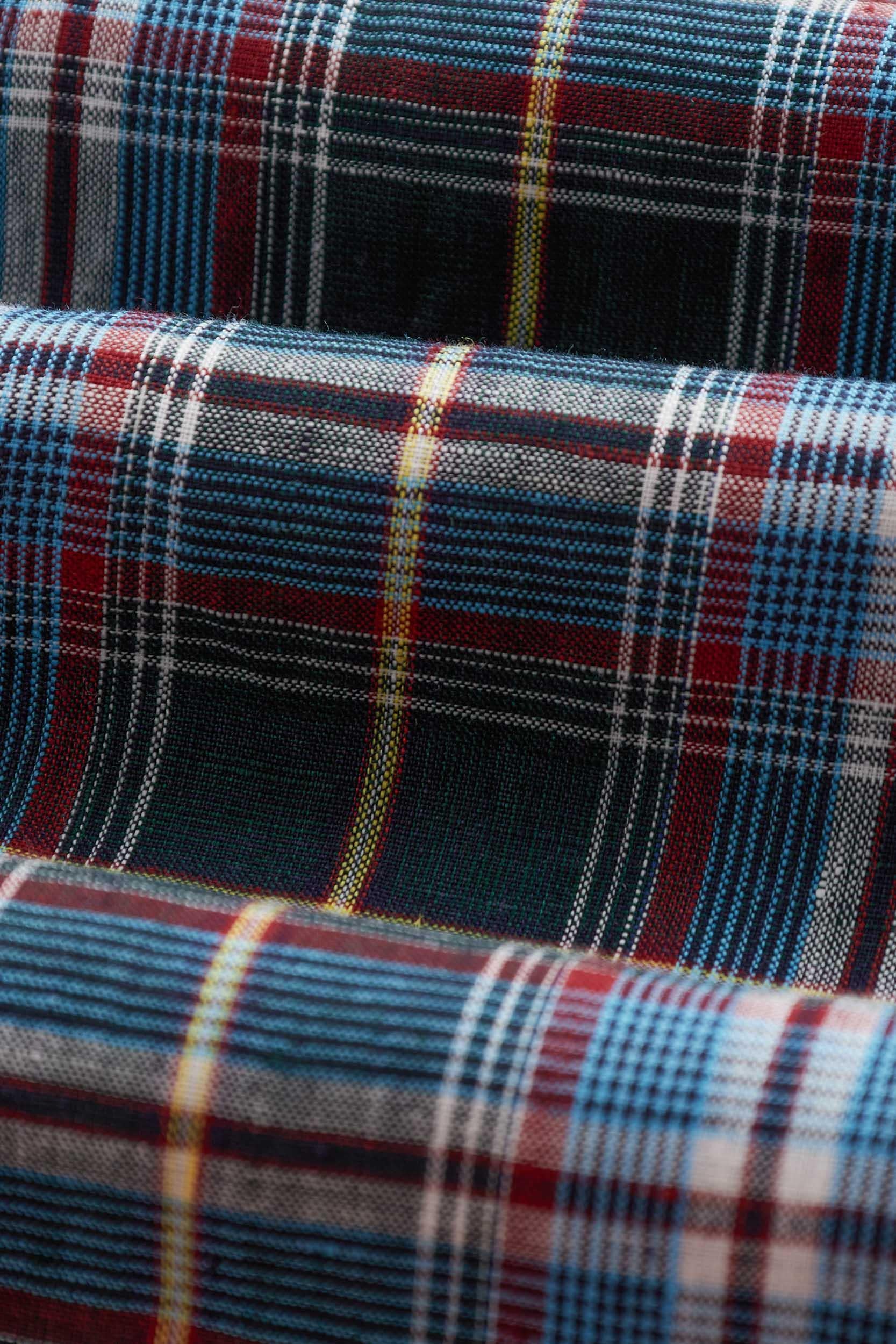 Portuguese Flannel Camicia madras in puro lino 055 MLTC