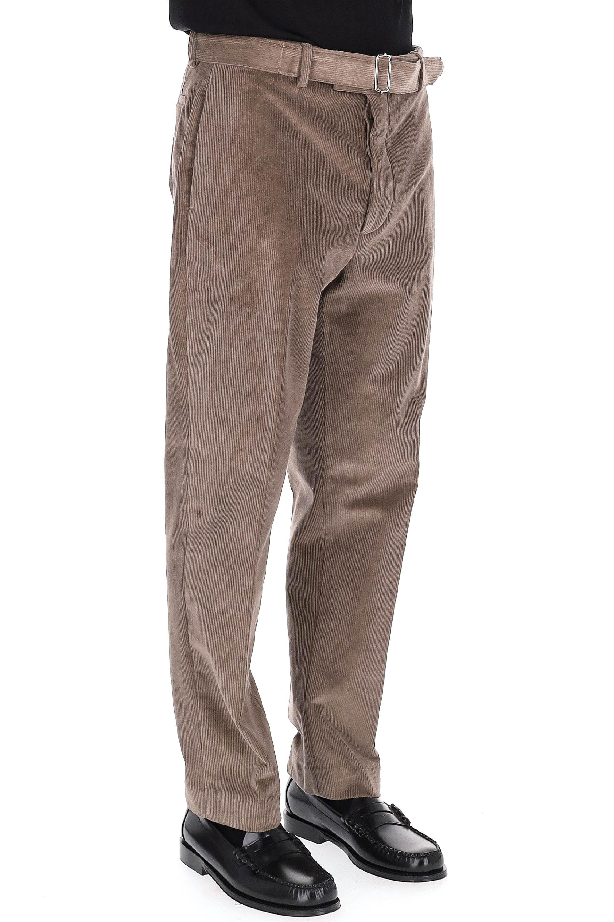 Officine Générale Pantalone in velluto a coste modello Hoche MTLG461 TAUPE