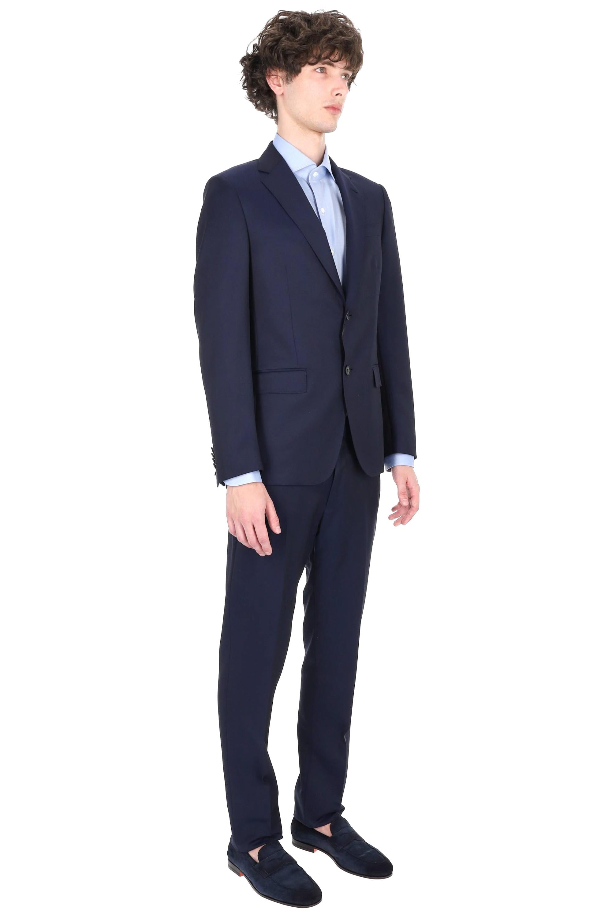 Zegna Abito in lana-mohair drop 7 317700A3-28QCGN 7R