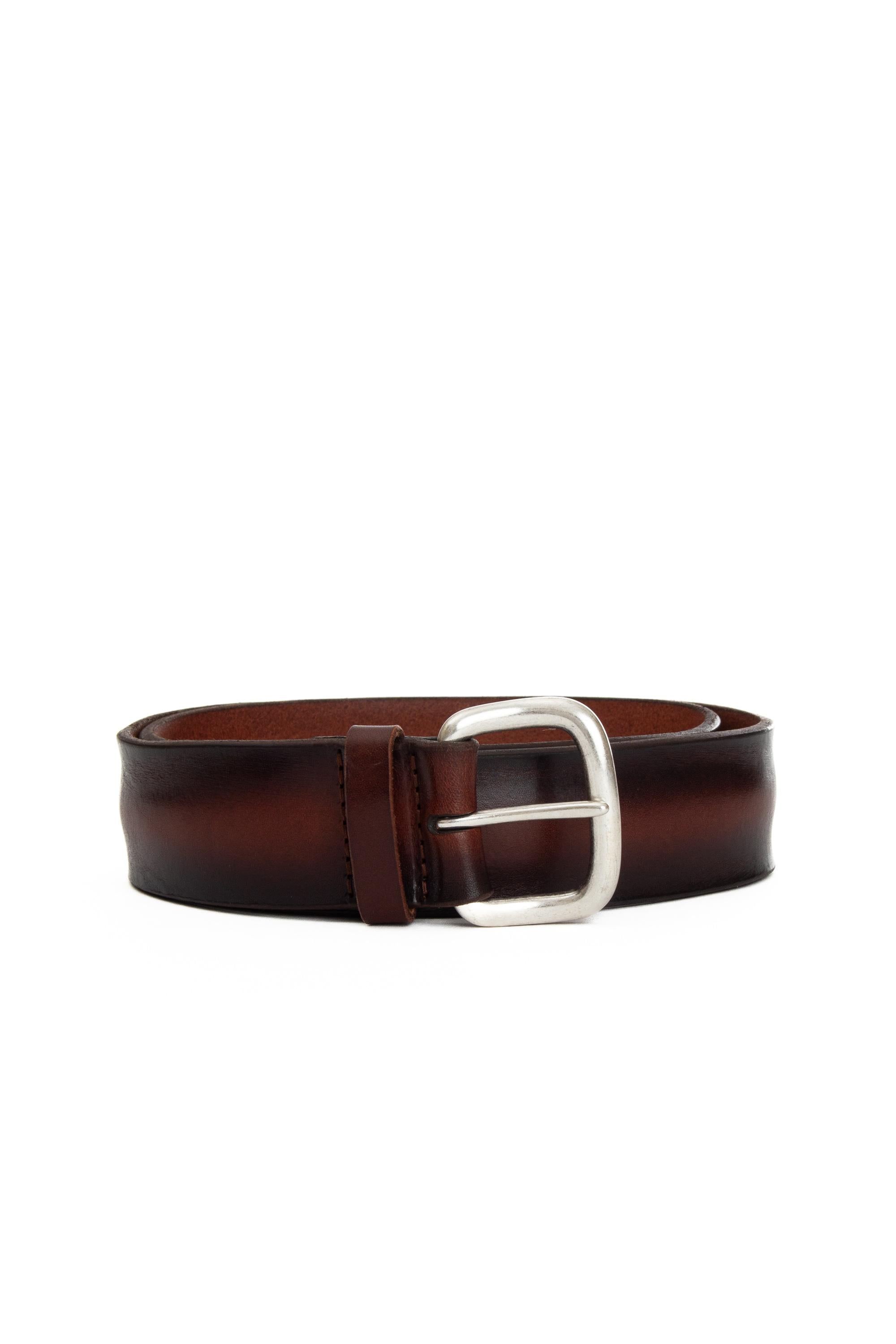 Orciani Cintura in pelle delavè h. 4 cm U08269_BUS BRUCIATO