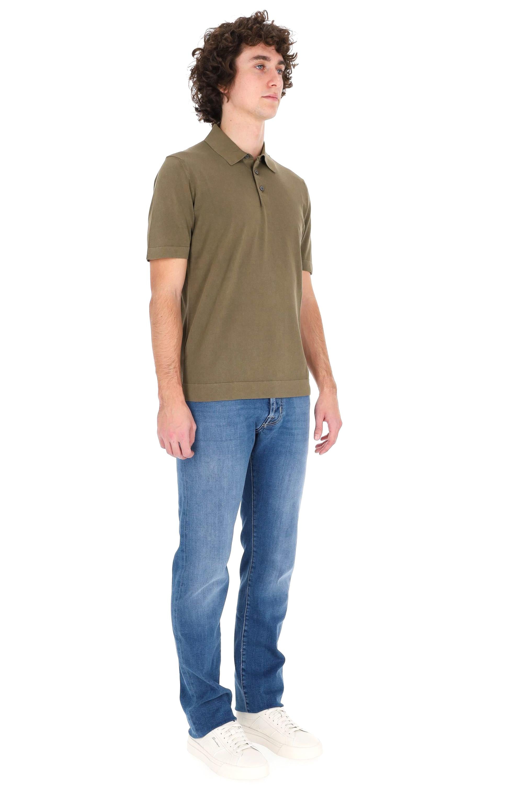 Drumohr Polo in fine cotone ice cotton frosted D0GF202NL-3 441