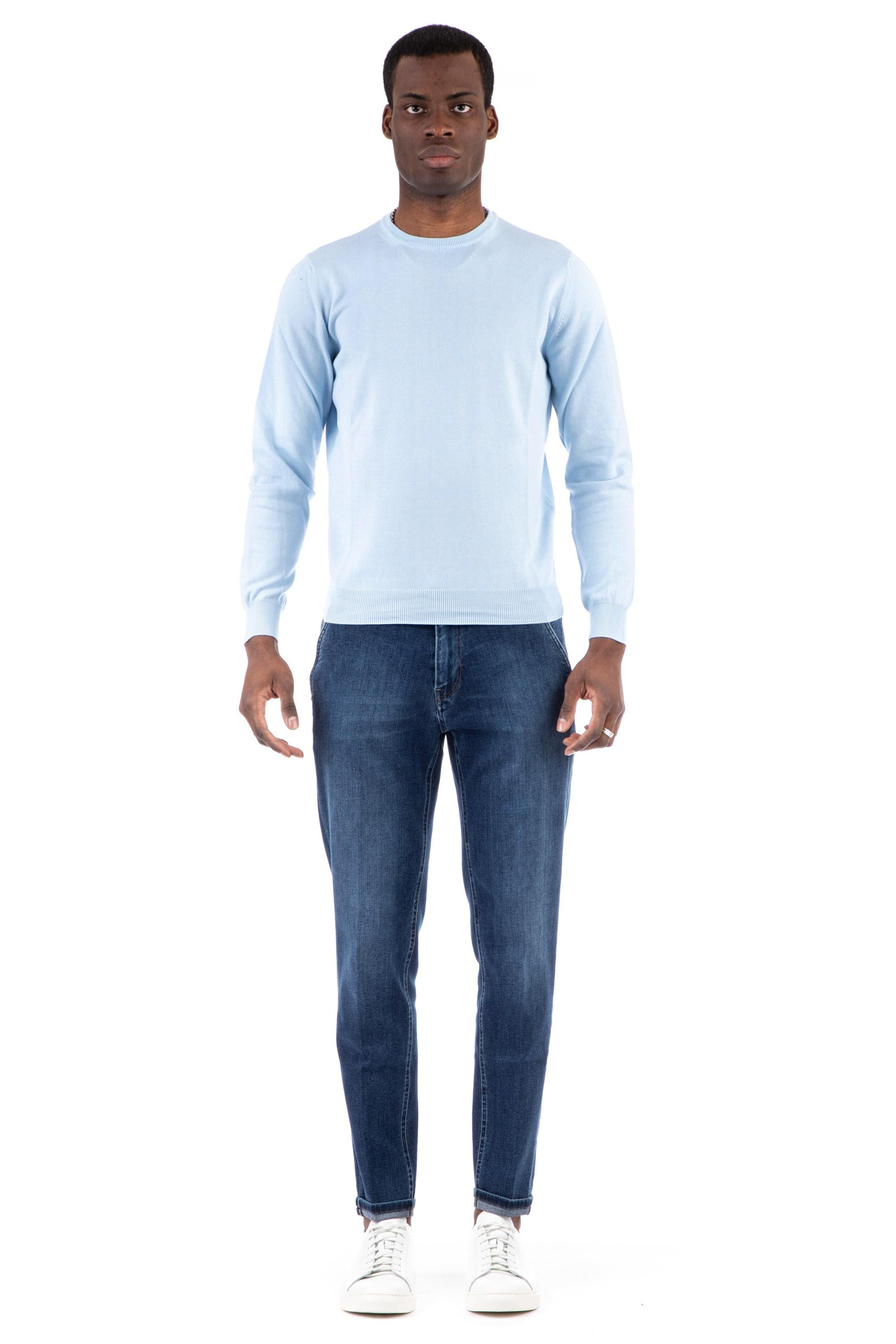 Il Setaccio Maglia girocollo in cotone giza superior MU330F 167F Z0194