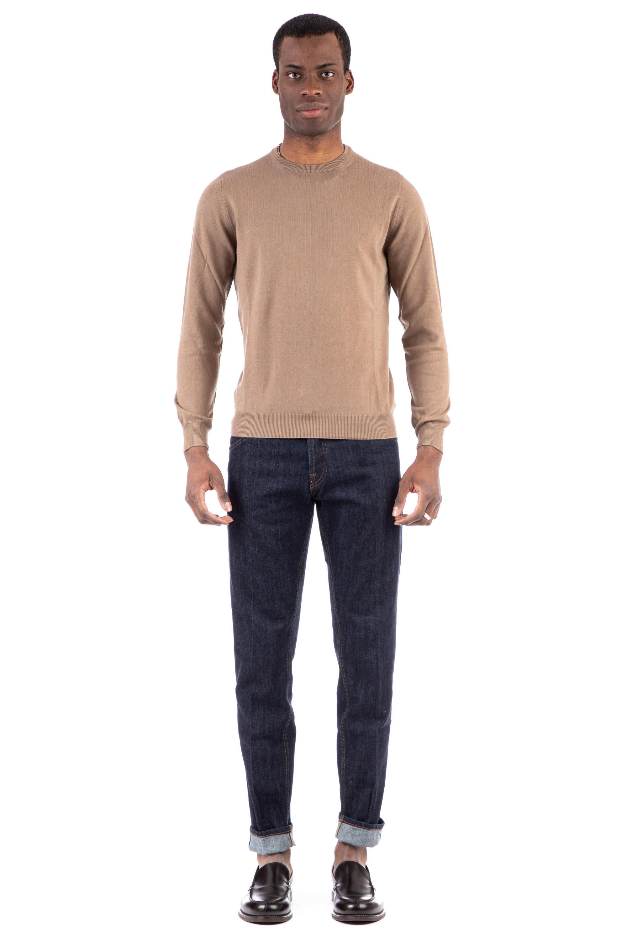 Maglia girocollo in cotone giza superior MU330F 167F/2 0262F Il Setaccio