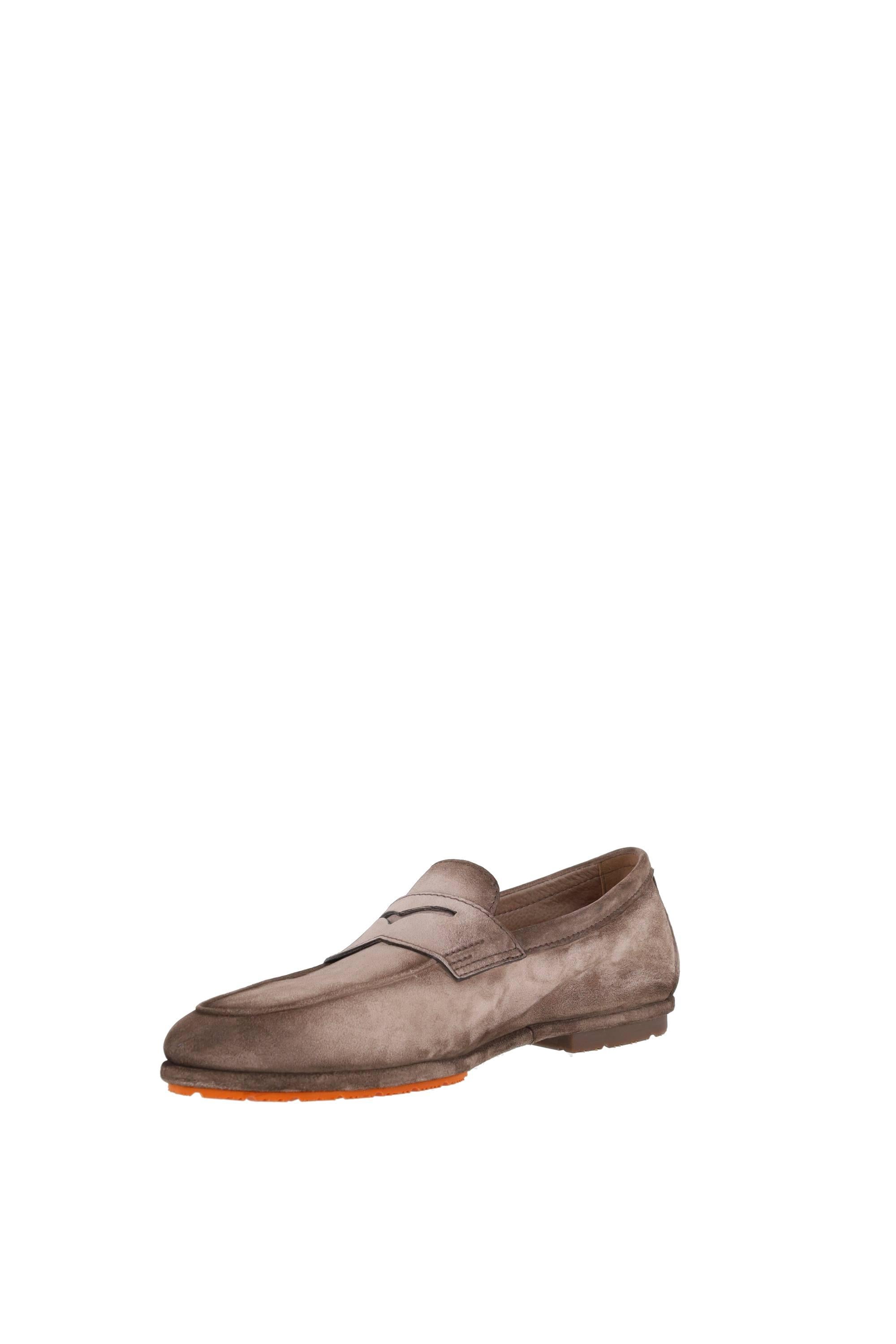 Santoni Mocassino Driver penny in camoscio Seta mod. Carlo MCNC19298SI6SEAA/2 M72