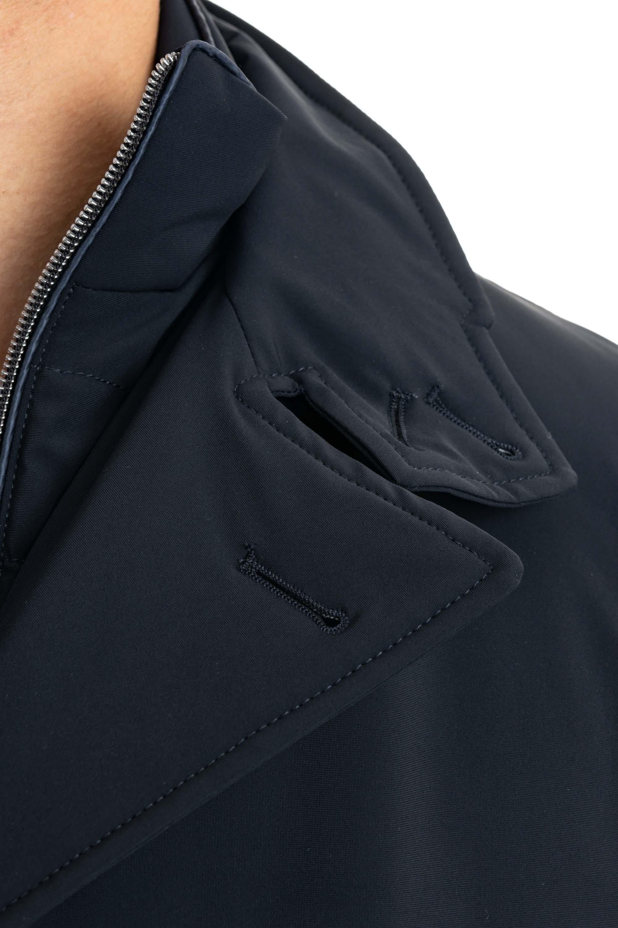 Peacoat lungo in nylon stretch linea Sub Zero PI001180U 12346SZ 9200 Herno