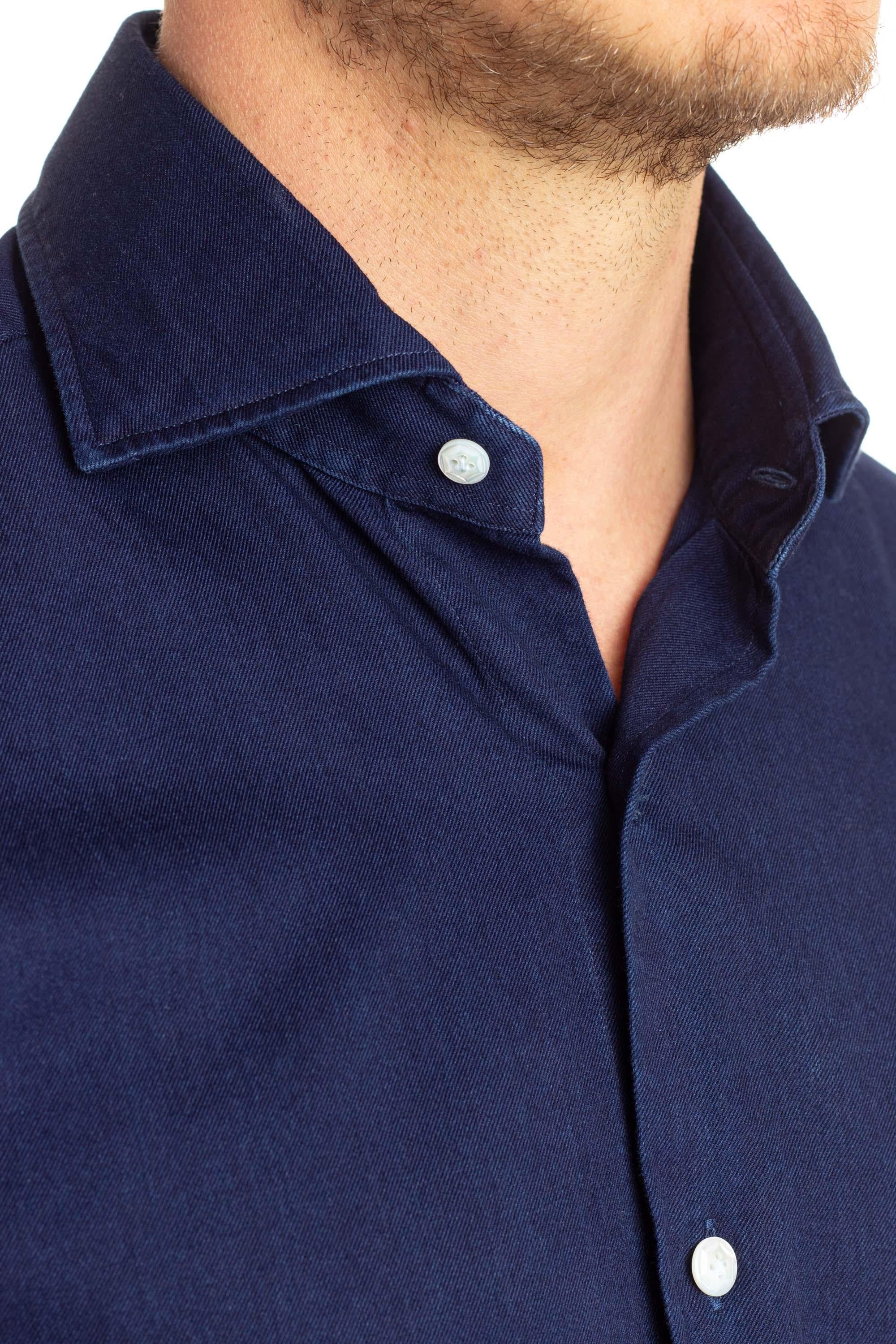 Camicia in denim scuro linea Dandylife LIU13P0140005.U 0001 Barba