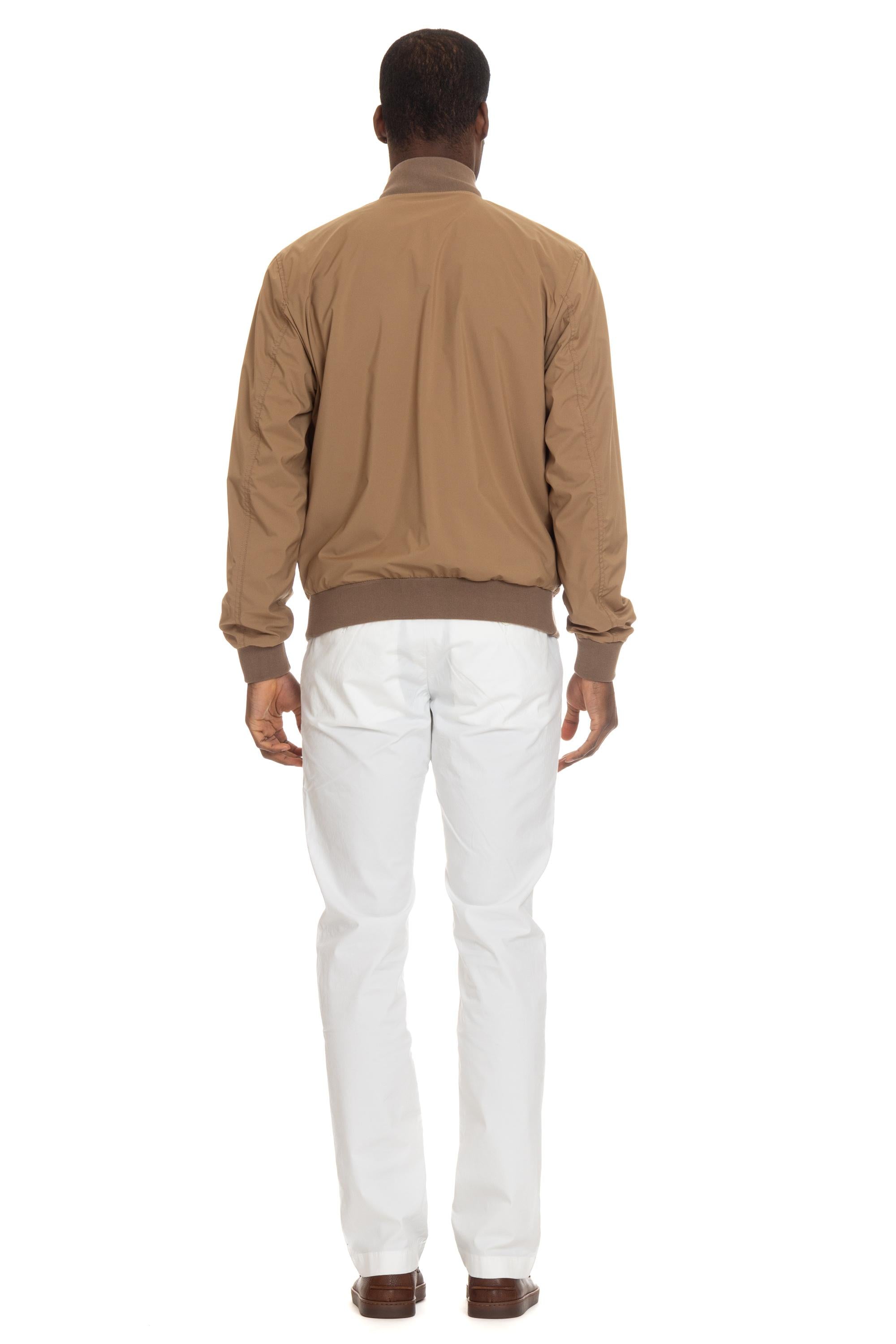 Giubbino in camoscio primo fiore con zip 407A.F241 2118 Valstar