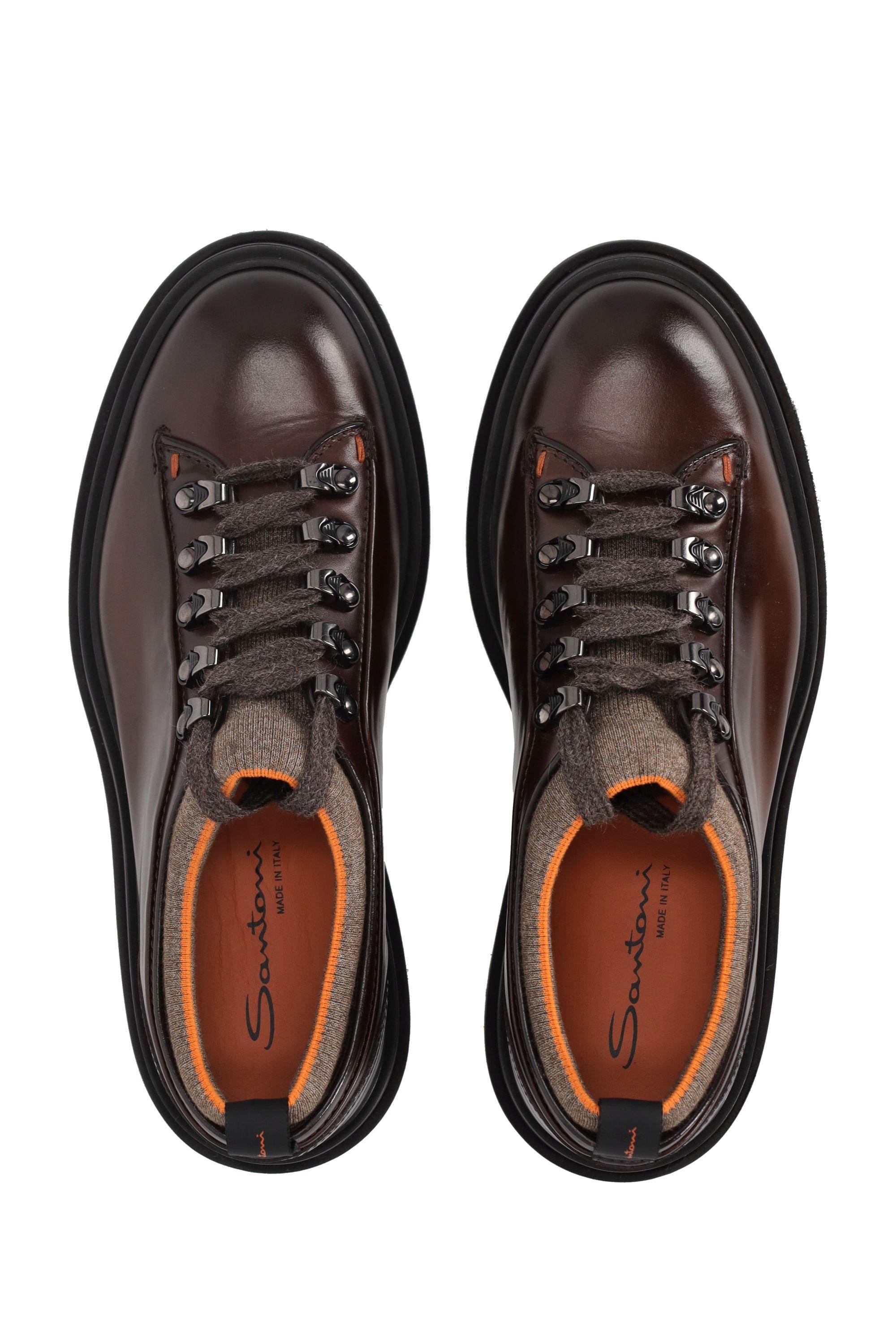 Santoni Rocciatore basso in pelle modello Alpine MGMI18879JK4MNTG T50