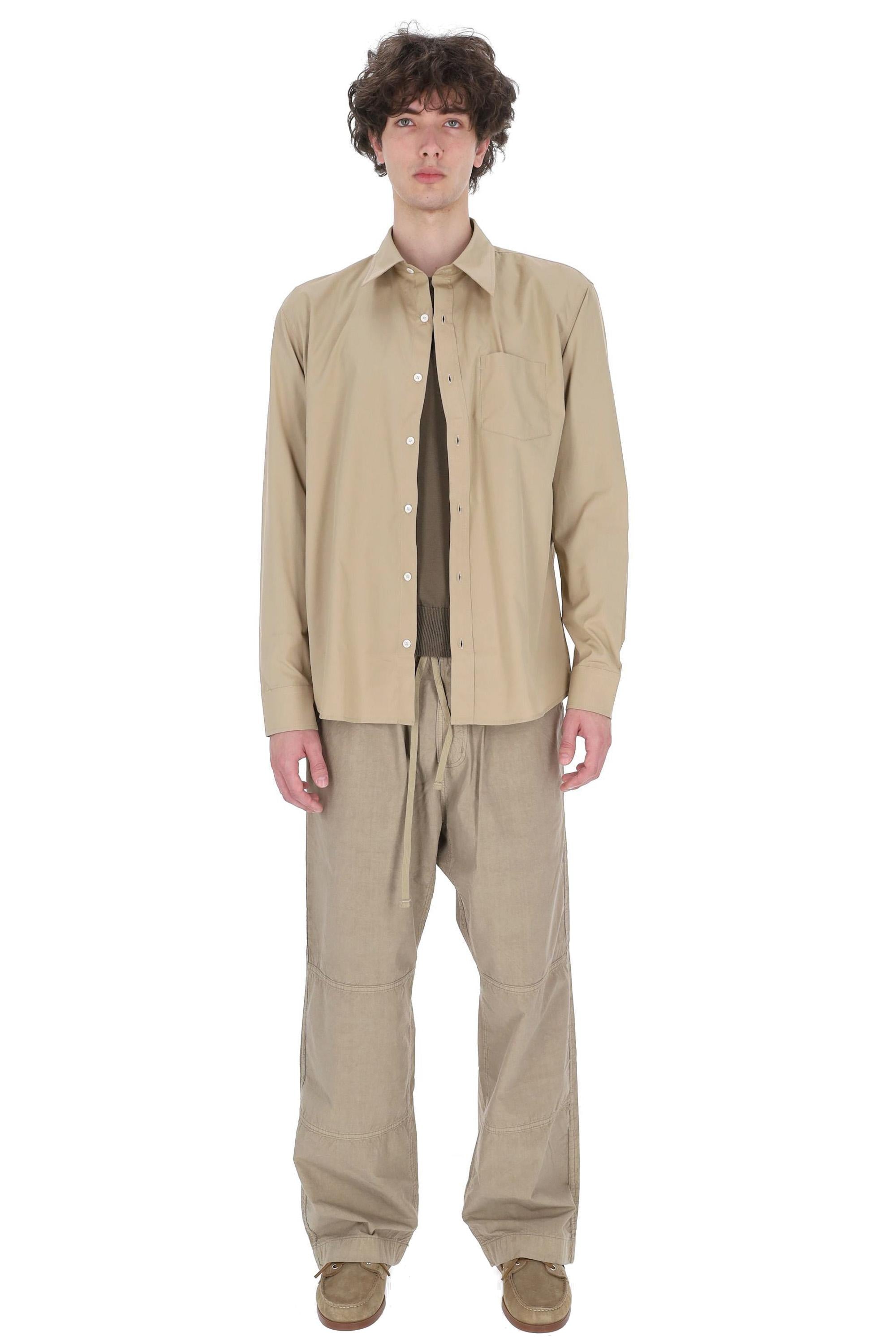 A.P.C. Camicia in popeline di cotone COHLE-H12652 BAA-BEIGE