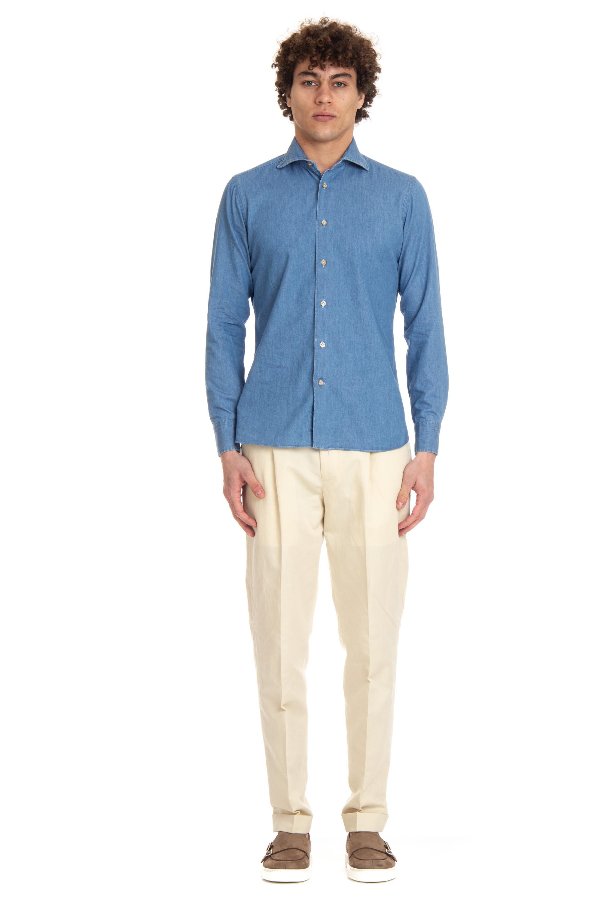 Borriello Camicia sartoriale in denim 9095/4 2