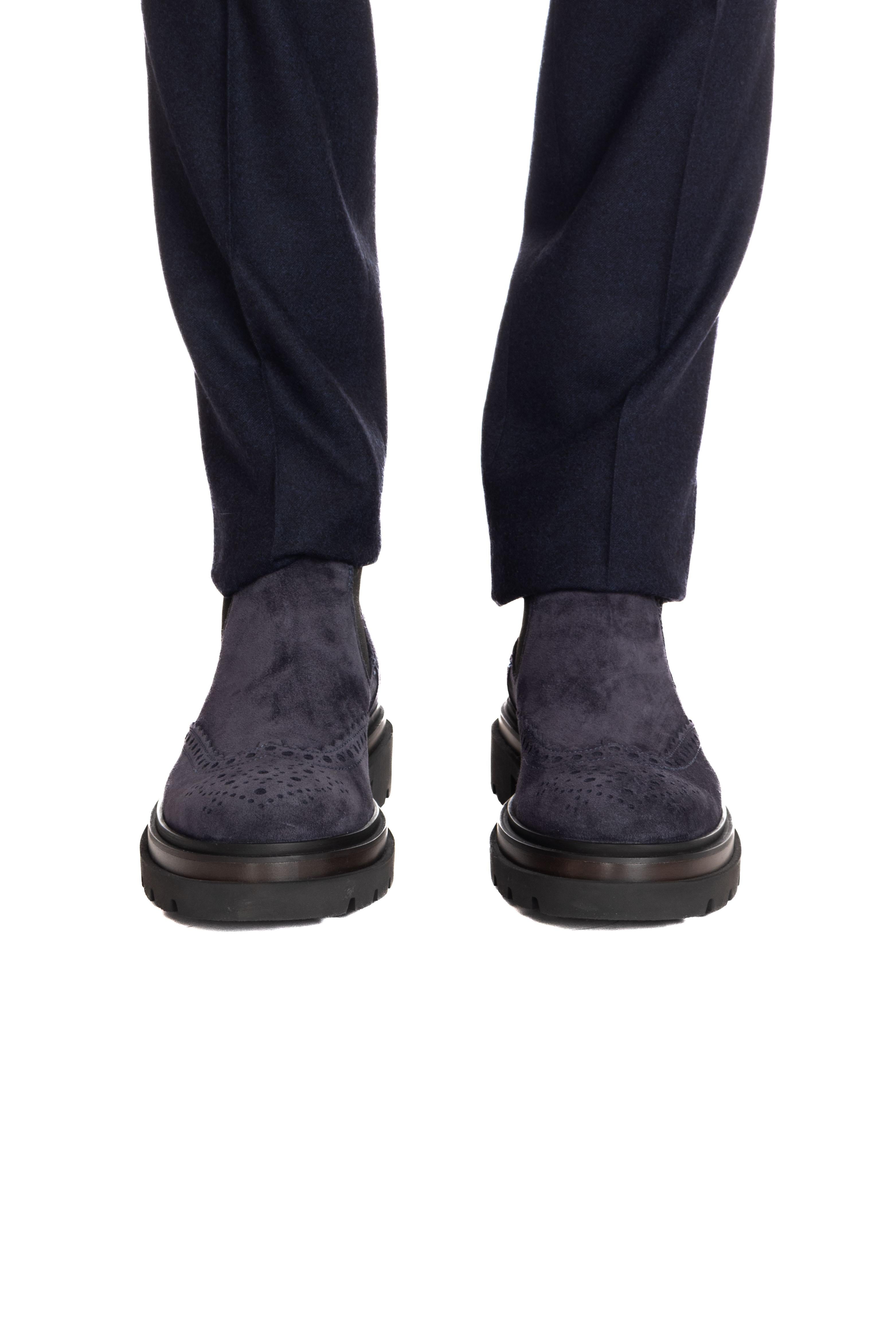 Santoni Stivaletto in camoscio superlight MGMI17701JK4ESLU U60