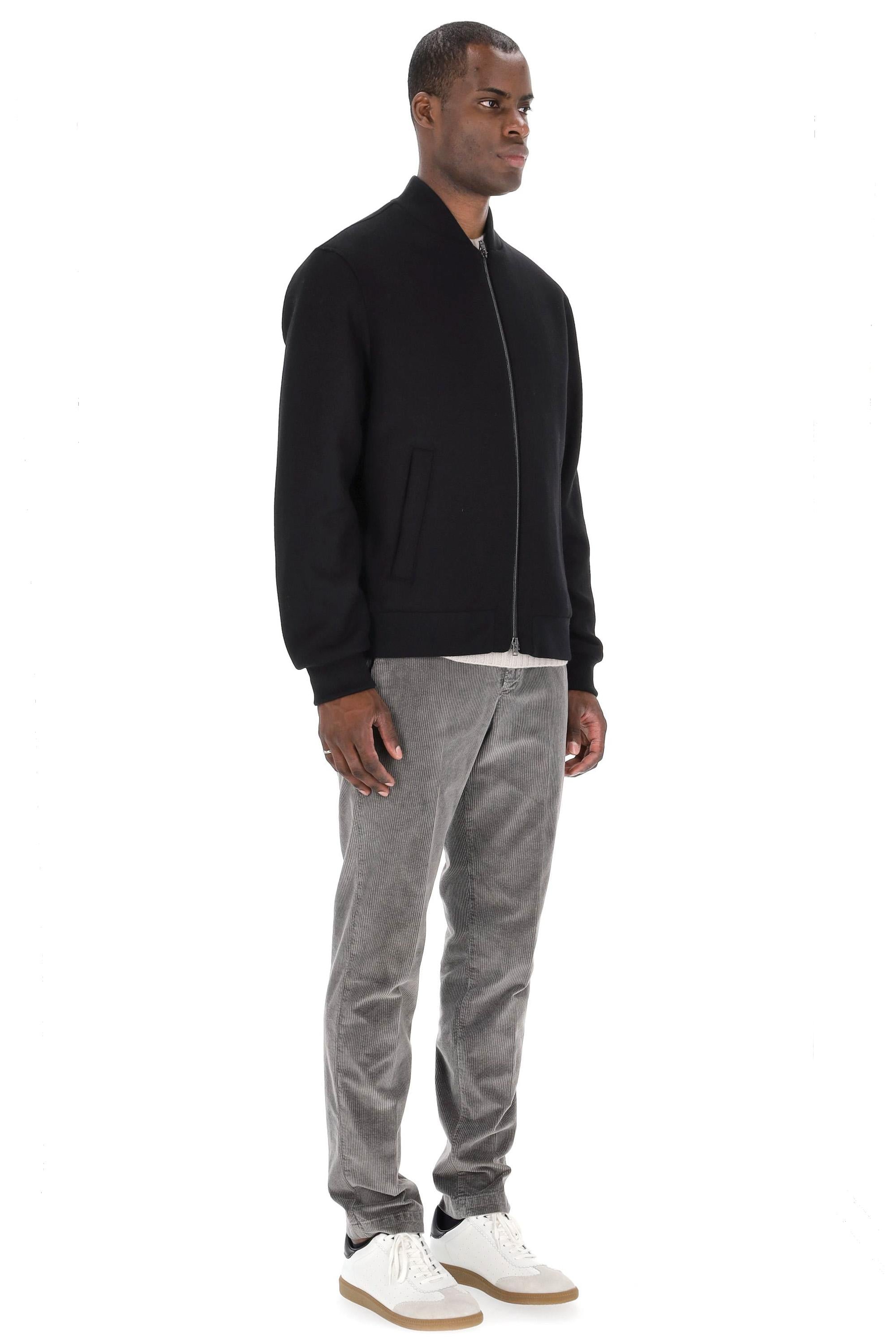 Herno Bomber collo baseball in lana diagonale GI000560U-33432R 9300