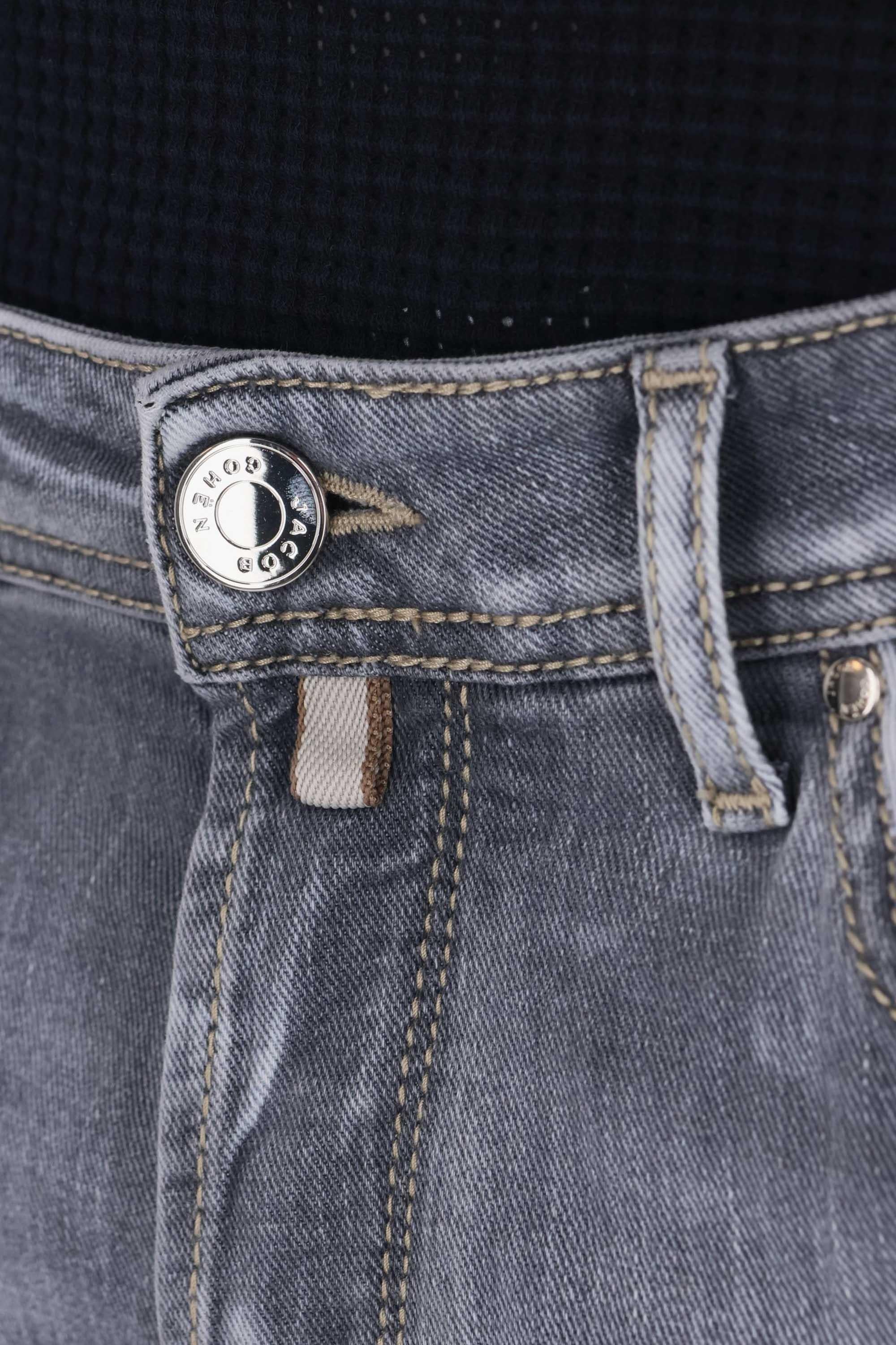 Jacob Cohen Jeans grigio in cotone comfort Scott fit QE015-053-S4126 700D