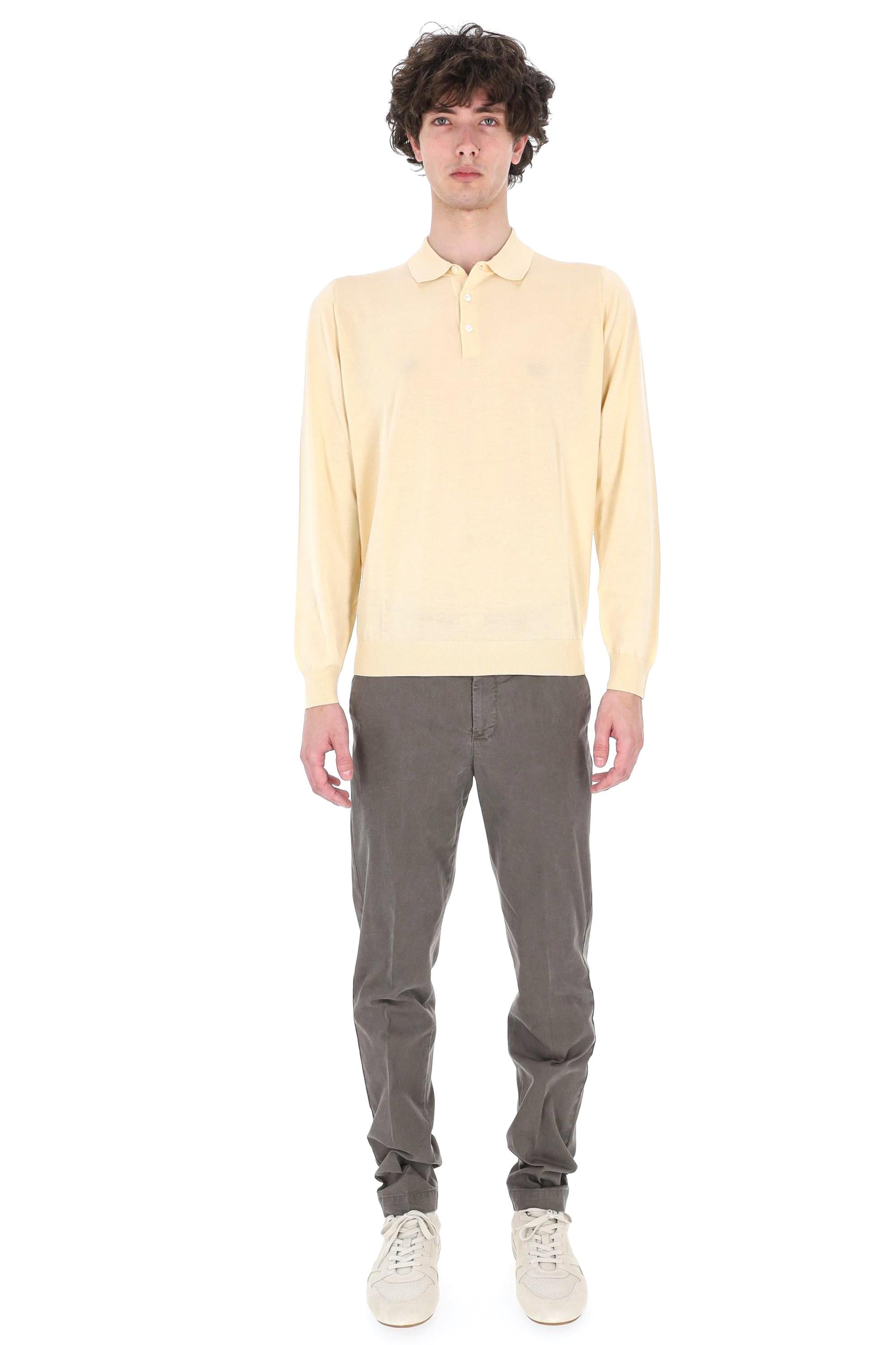 Drumohr Polo manica lunga in cotone D0GN214L 206