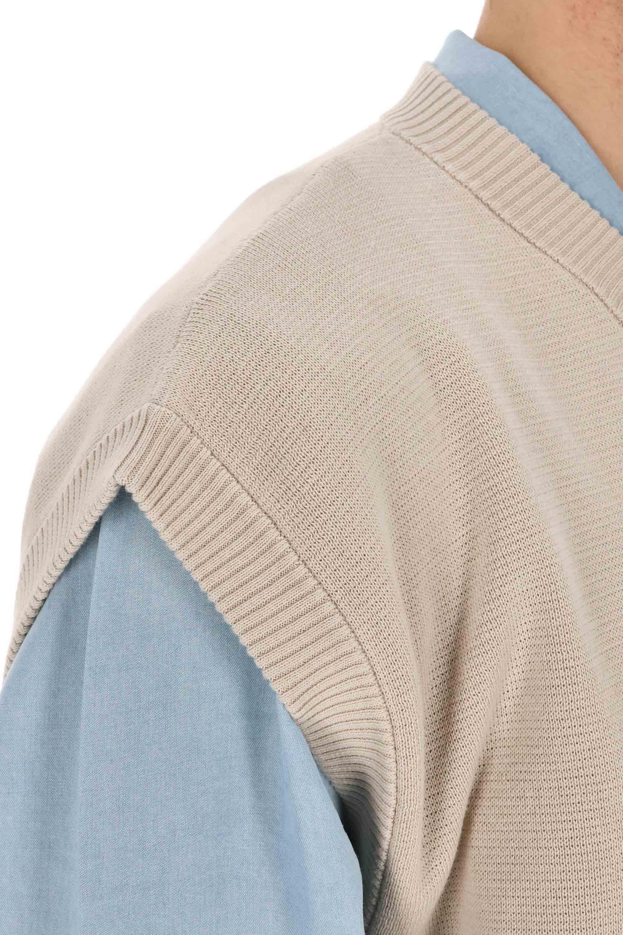 Gilet scollo V in cotone RB05232 RB0504 Roberto Collina