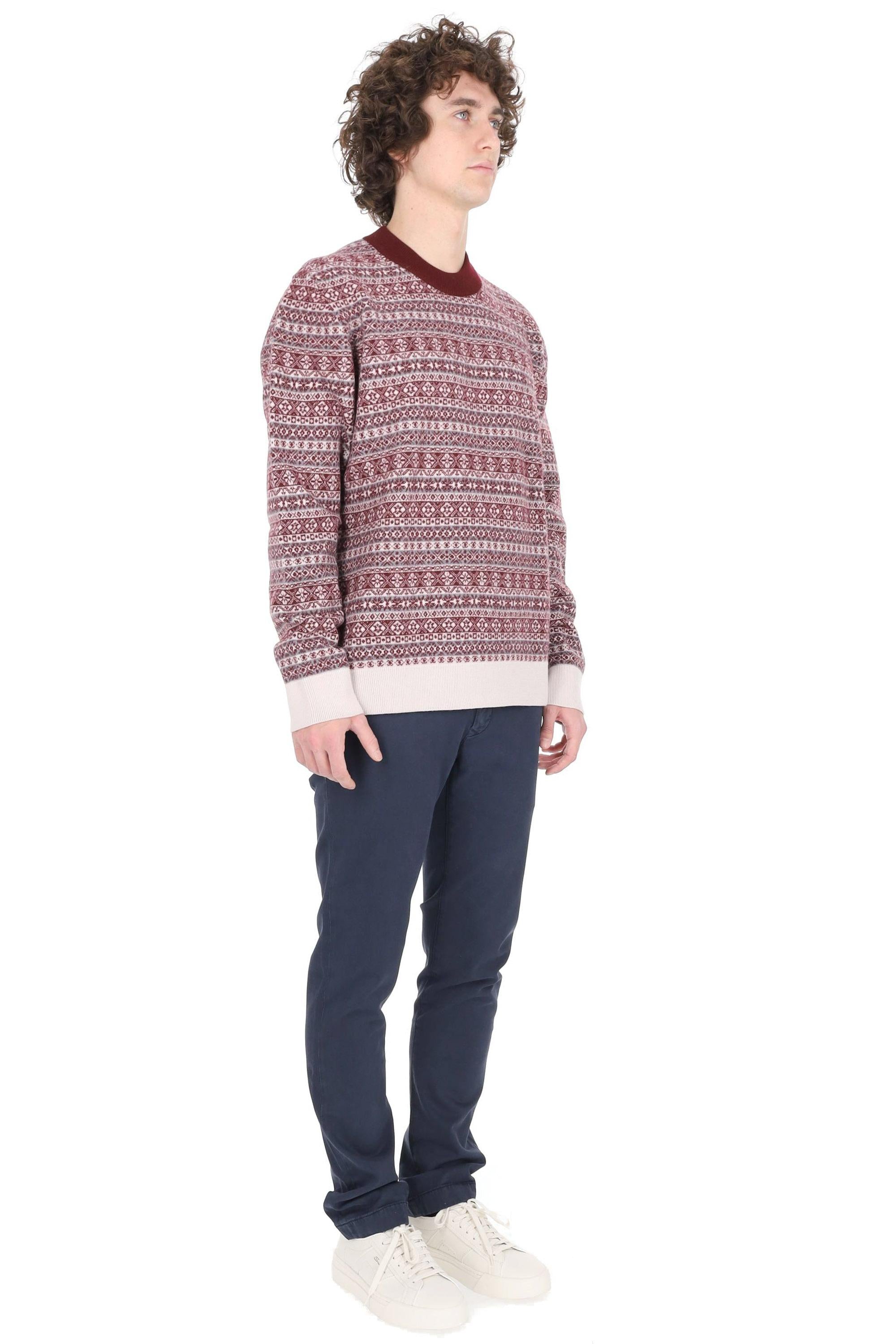 Eleventy Maglia girocollo in lana lavorazione nordica L76MAGL96 MAG0L056 010213