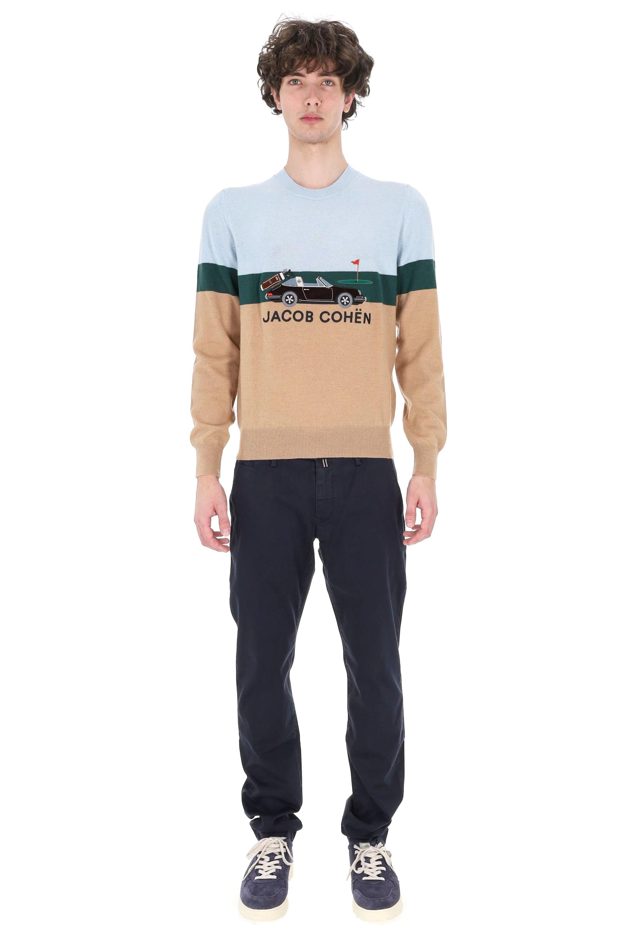 Jacob Cohen Maglia girocollo in cotone-cashmere linea golf SG030-001-XA005 0762A