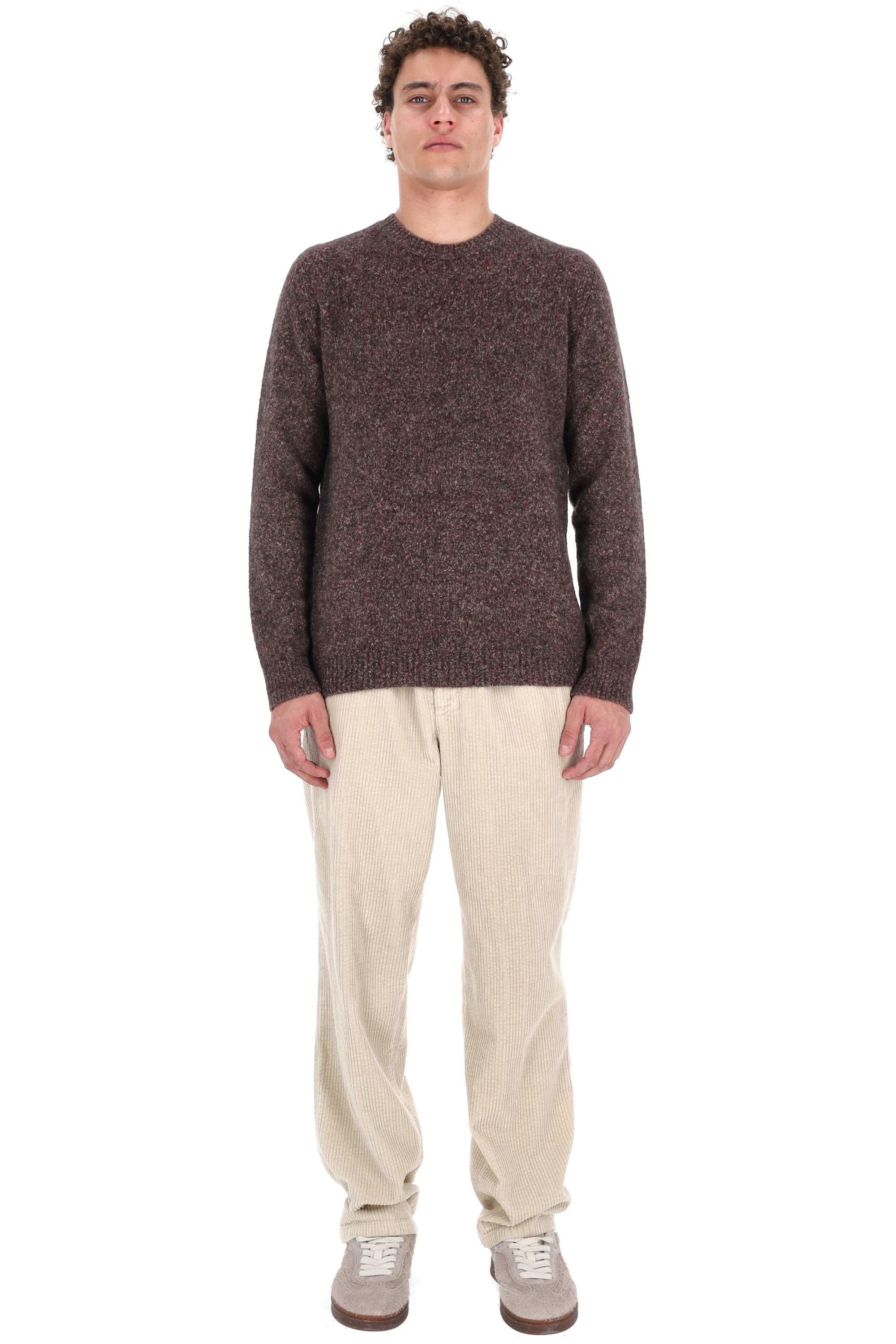 Roberto Collina Maglia girocollo sale e pepe in lana-alpaca 3M43001 M4336