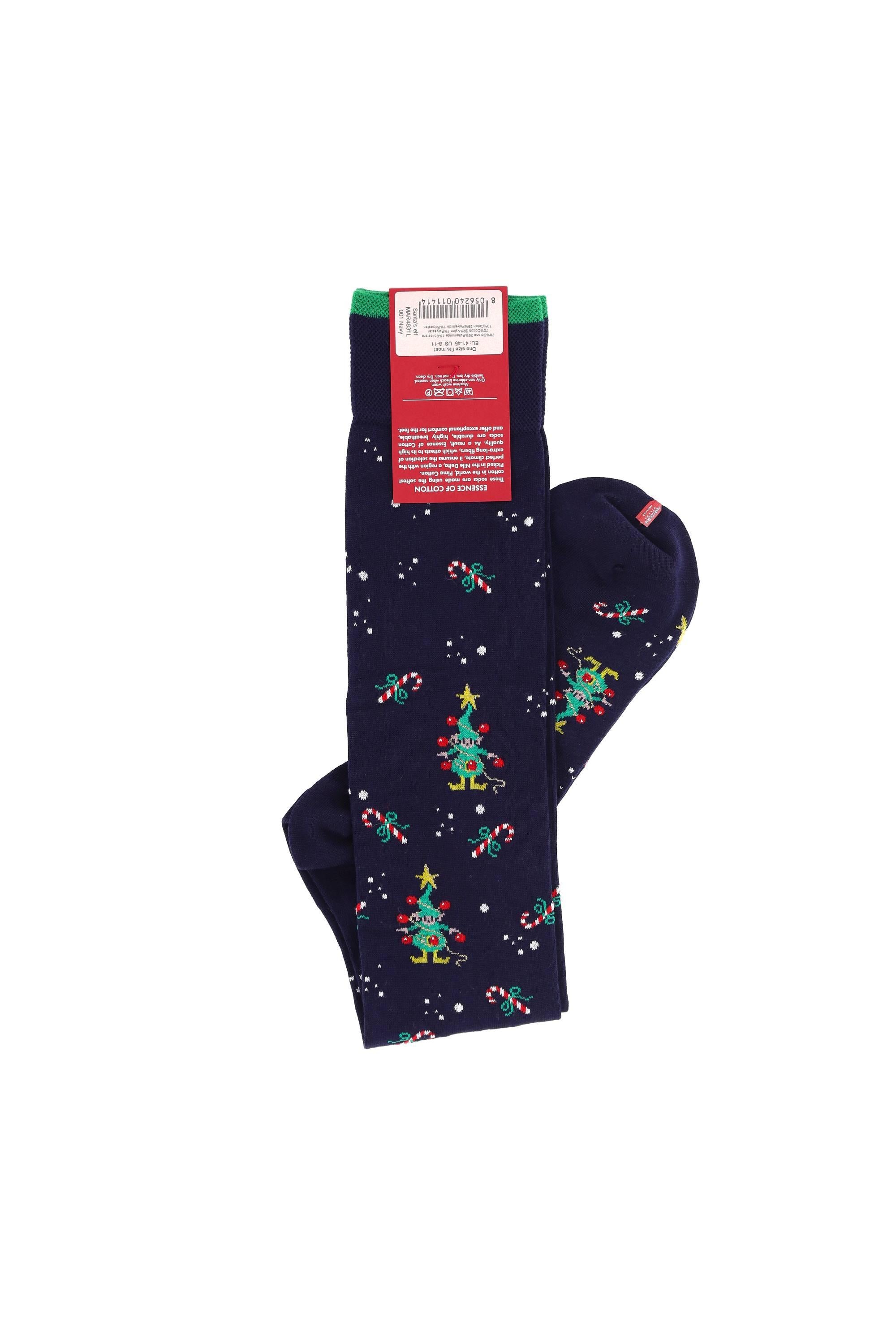 Marcoliani Calze natalizie in pima cotton Santa's Elf MAR4831L/2 001