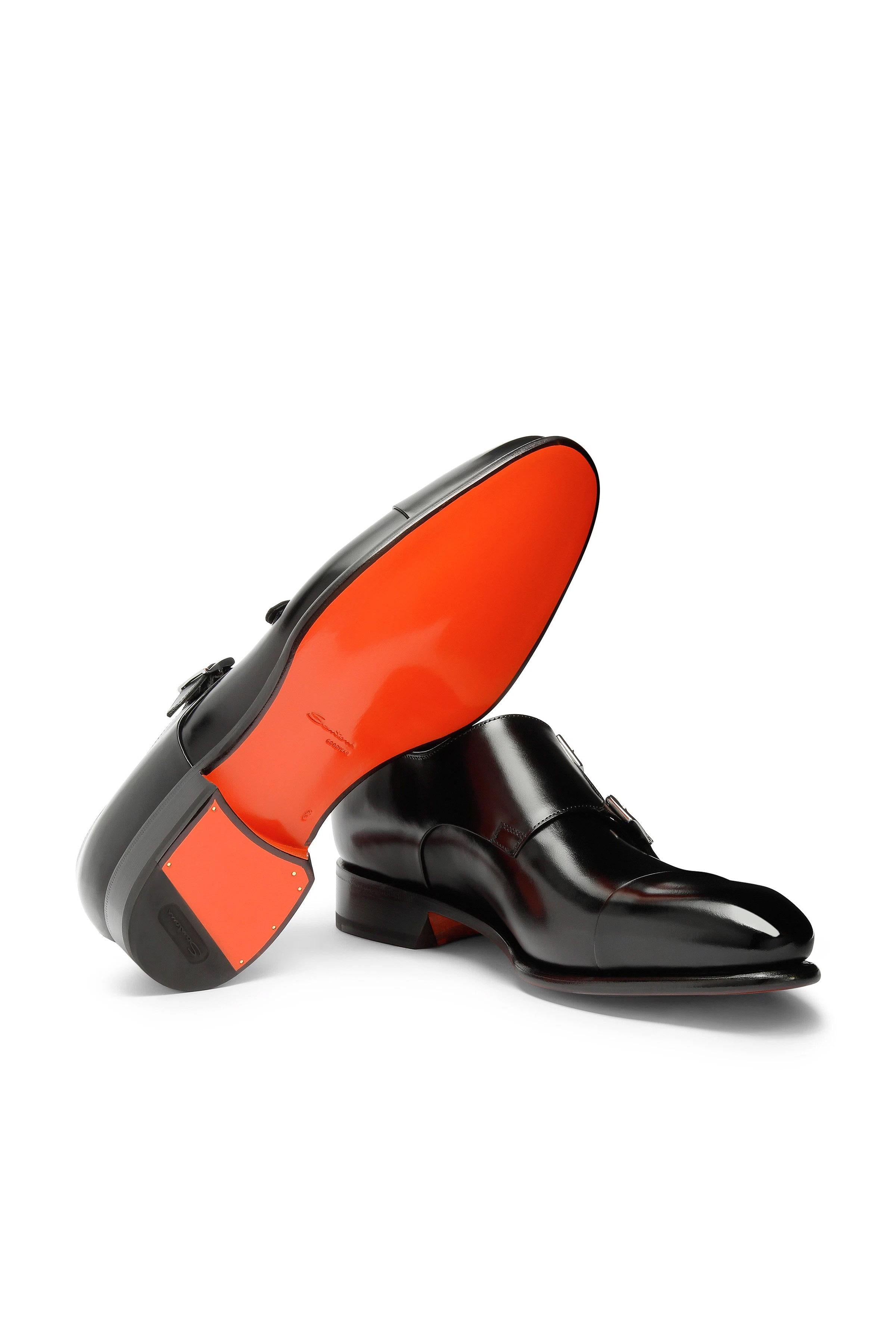 Santoni Scarpa doppia fibbia Goodyear anrticata a mano MCCR11652MC1HVVD/2 N01