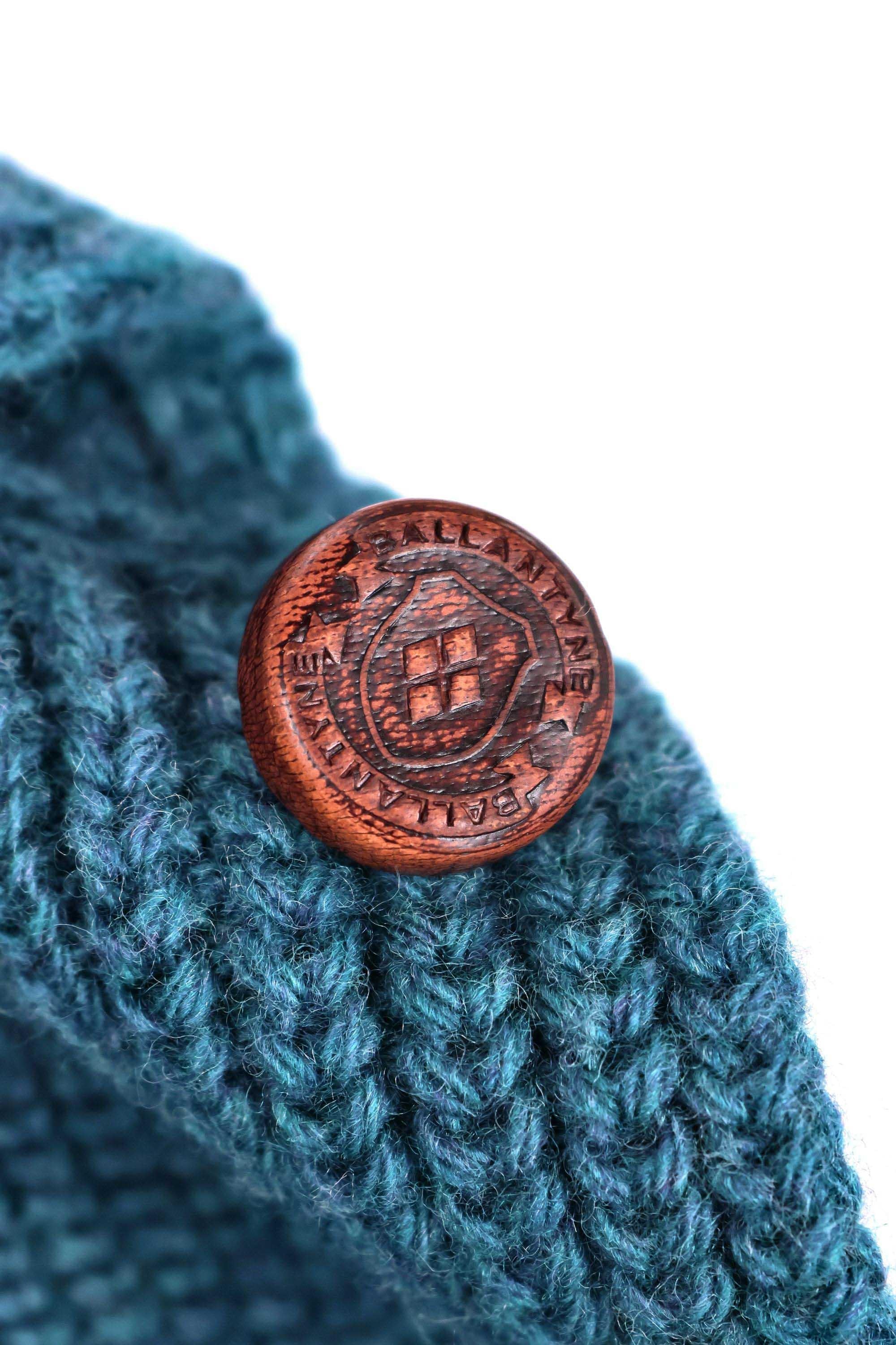 Ballantyne Polo-maglieria in lana scollo V con bottone singolo B2W201 7W067 12727