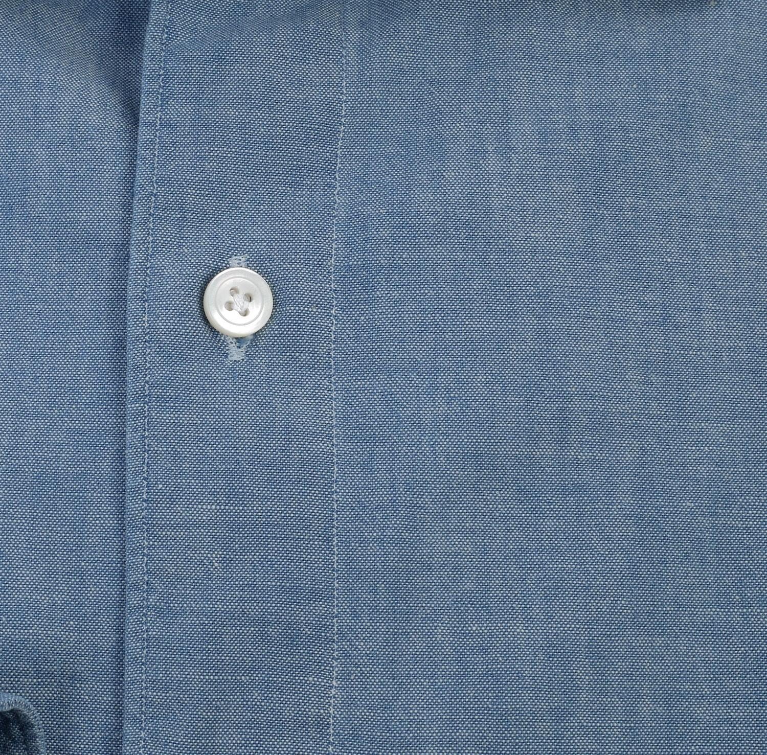 Finamore Camicia sartoriale chambray linea tokyo T-40975-C0158-LUIGI 1