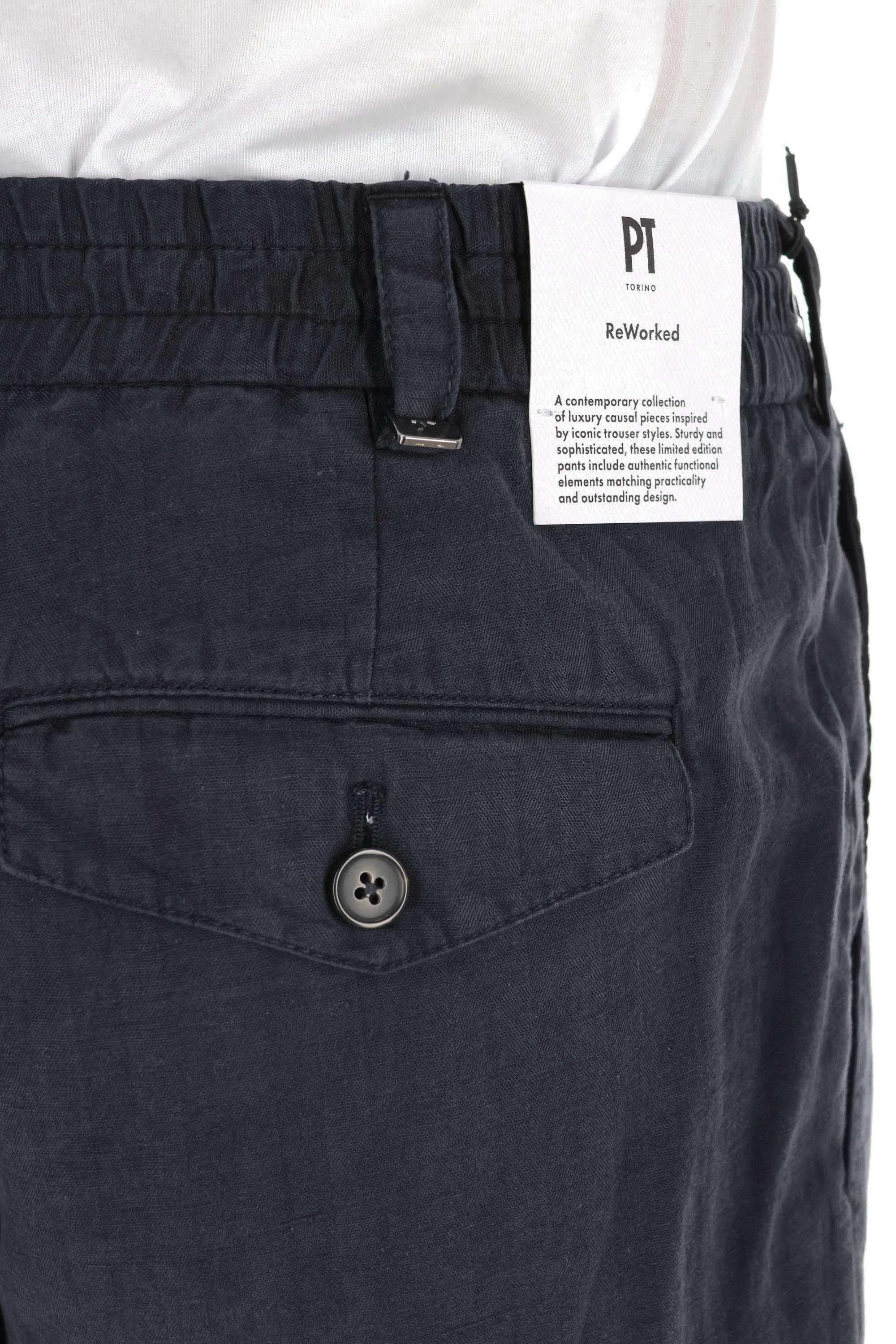PT Torino Pantalone a resca in lyocell-lino-cotone The Rebel fit RTRBB30REW SD61/2 Y370