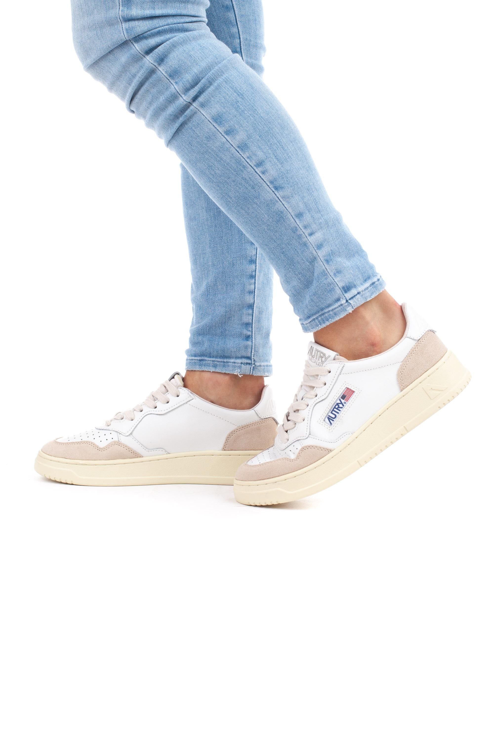 Sneaker medalist bimateriale AULW - LS33 WHITE Autry